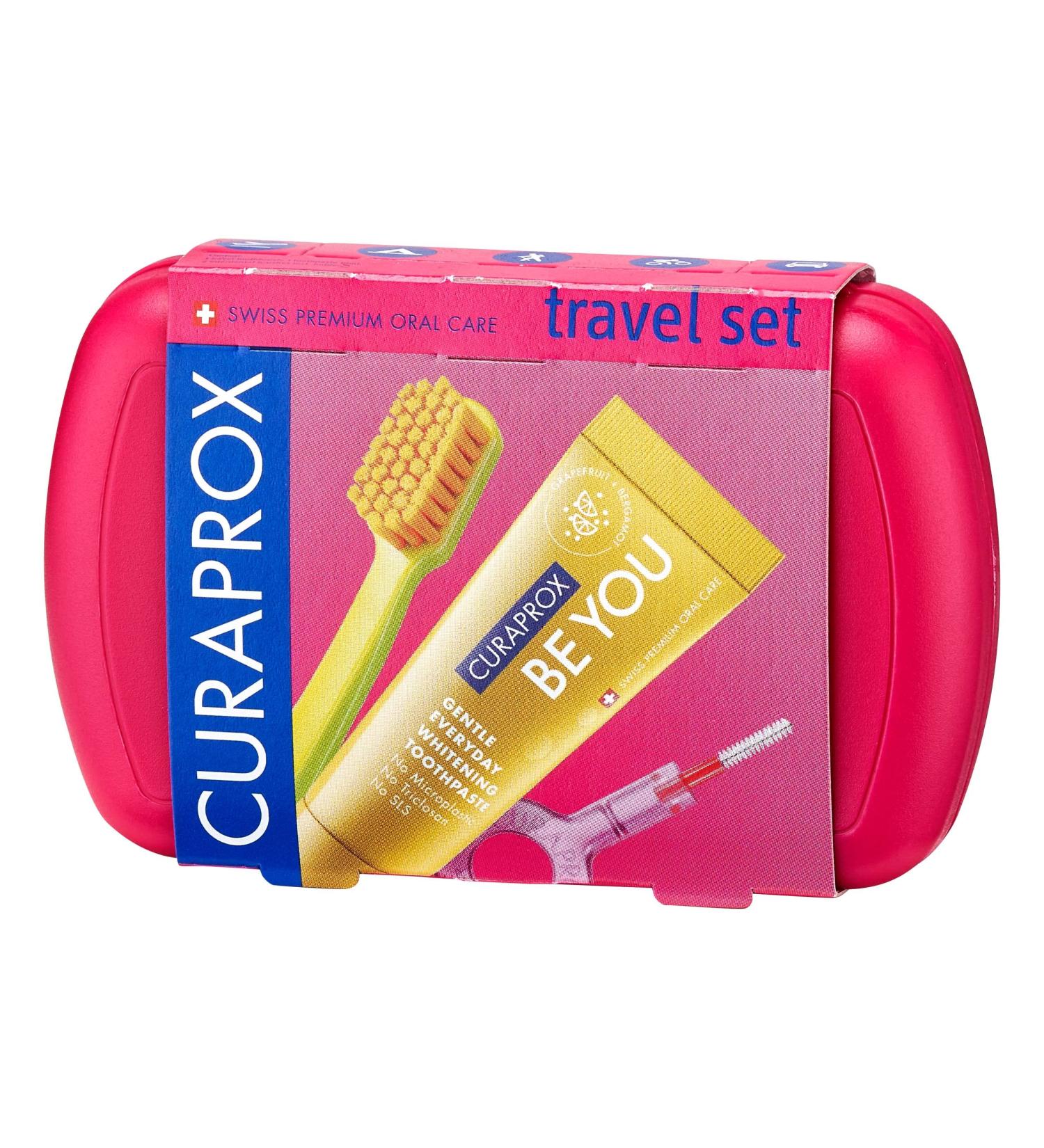 Curaprox Travel Set: CS 5460 Toothbrush 'Be You' Toothpaste & Interdental Brushes - Compact Oral Care for On-the-Go - Buy Online on GoSupps.com