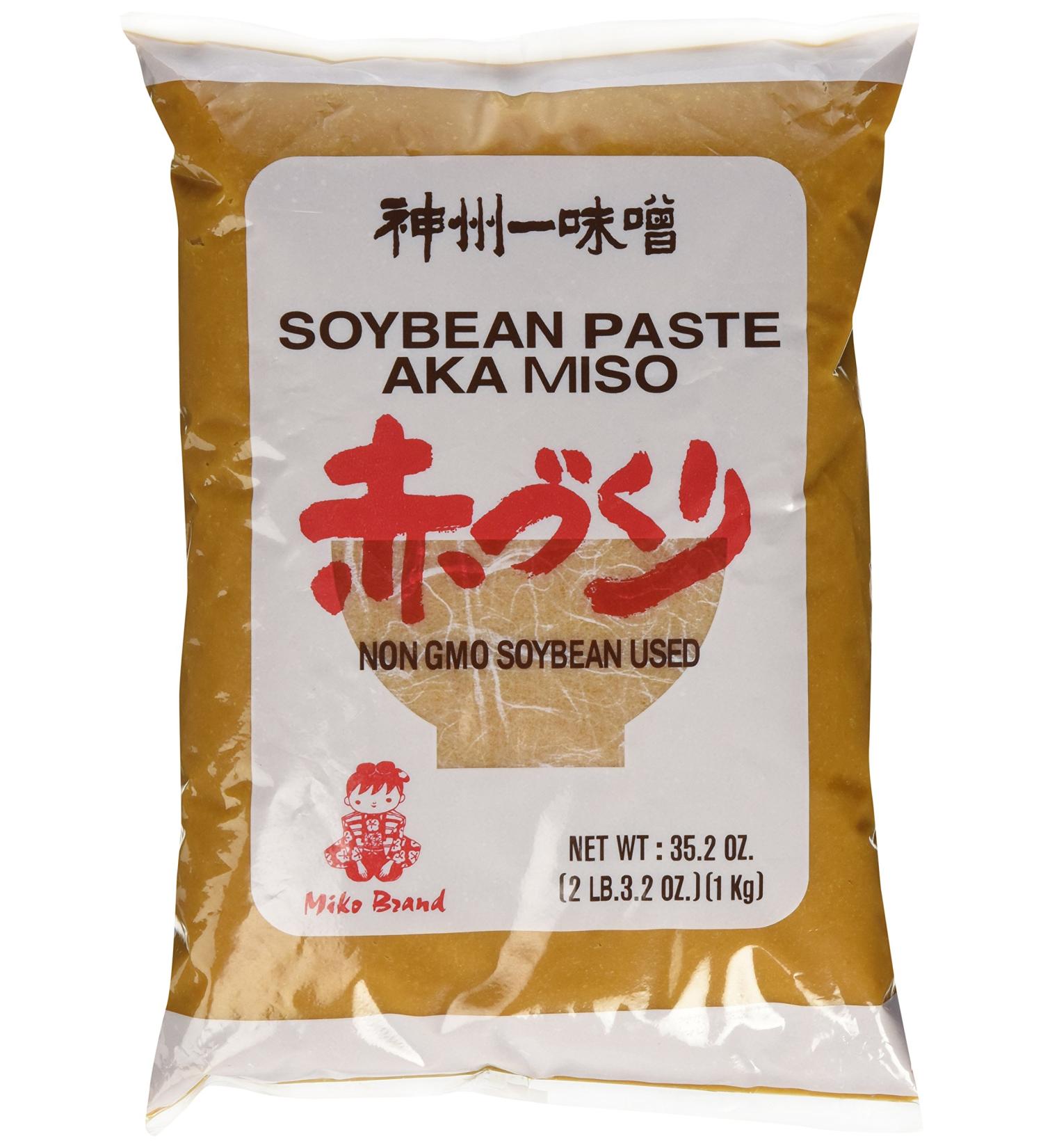 Aka Red Miso Paste Soybea paste NON GMO No MSG Added 35.2oz Miko Brand