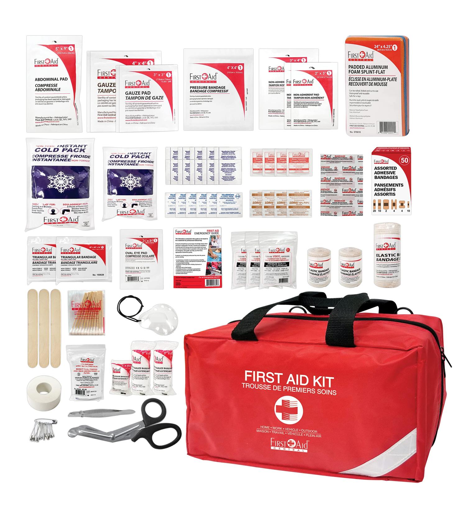 First Aid Central AZ-SPFAKN Deluxe Sports First Aid Kit 139 Pieces - Buy Online on GoSupps.com