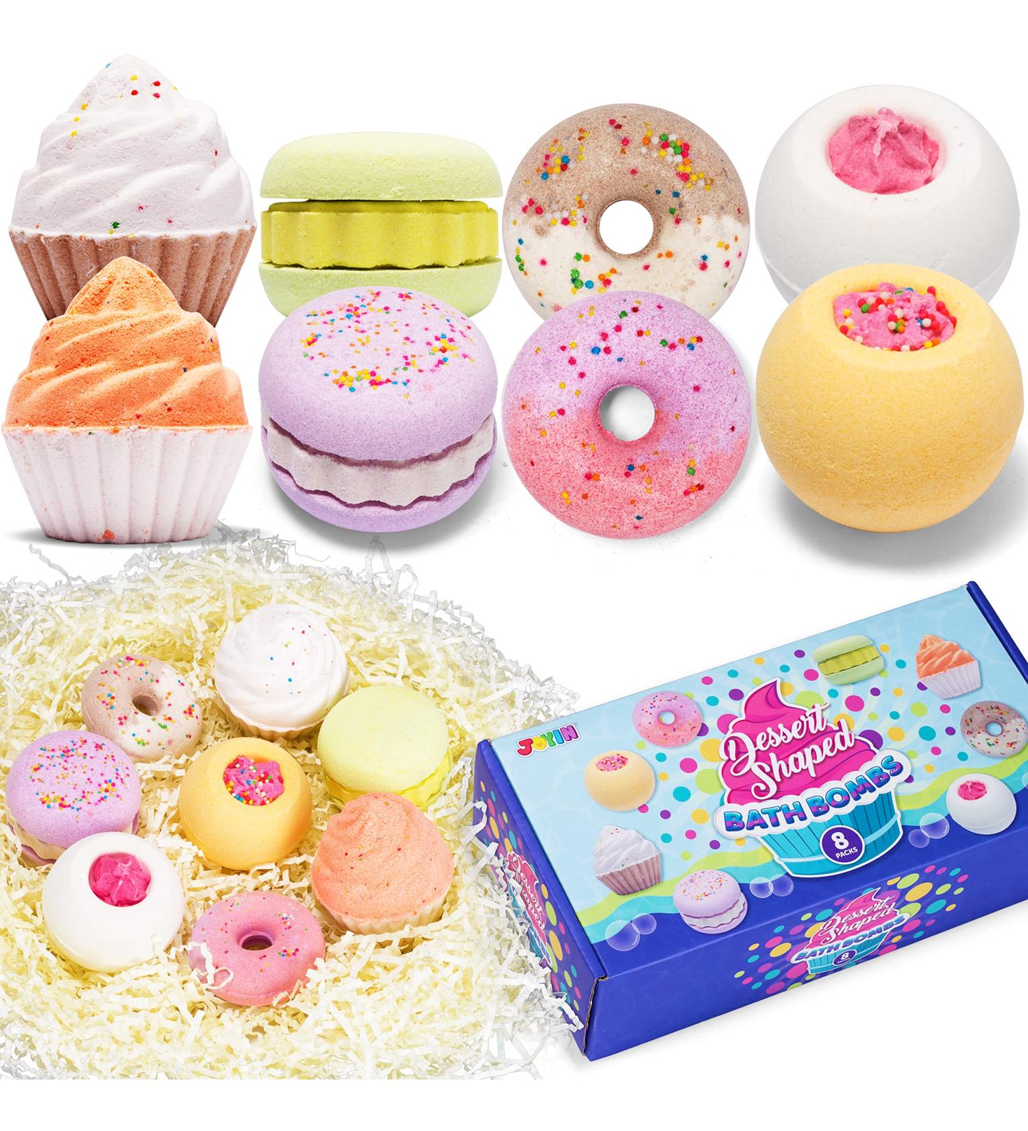 Dessert Bath Bombs Set - 8 Pack Bubble Bath Fizzies SPA Gift Set for Kids | Perfect Birthday, Christmas, Easter Gift - Buy Online on GoSupps.com