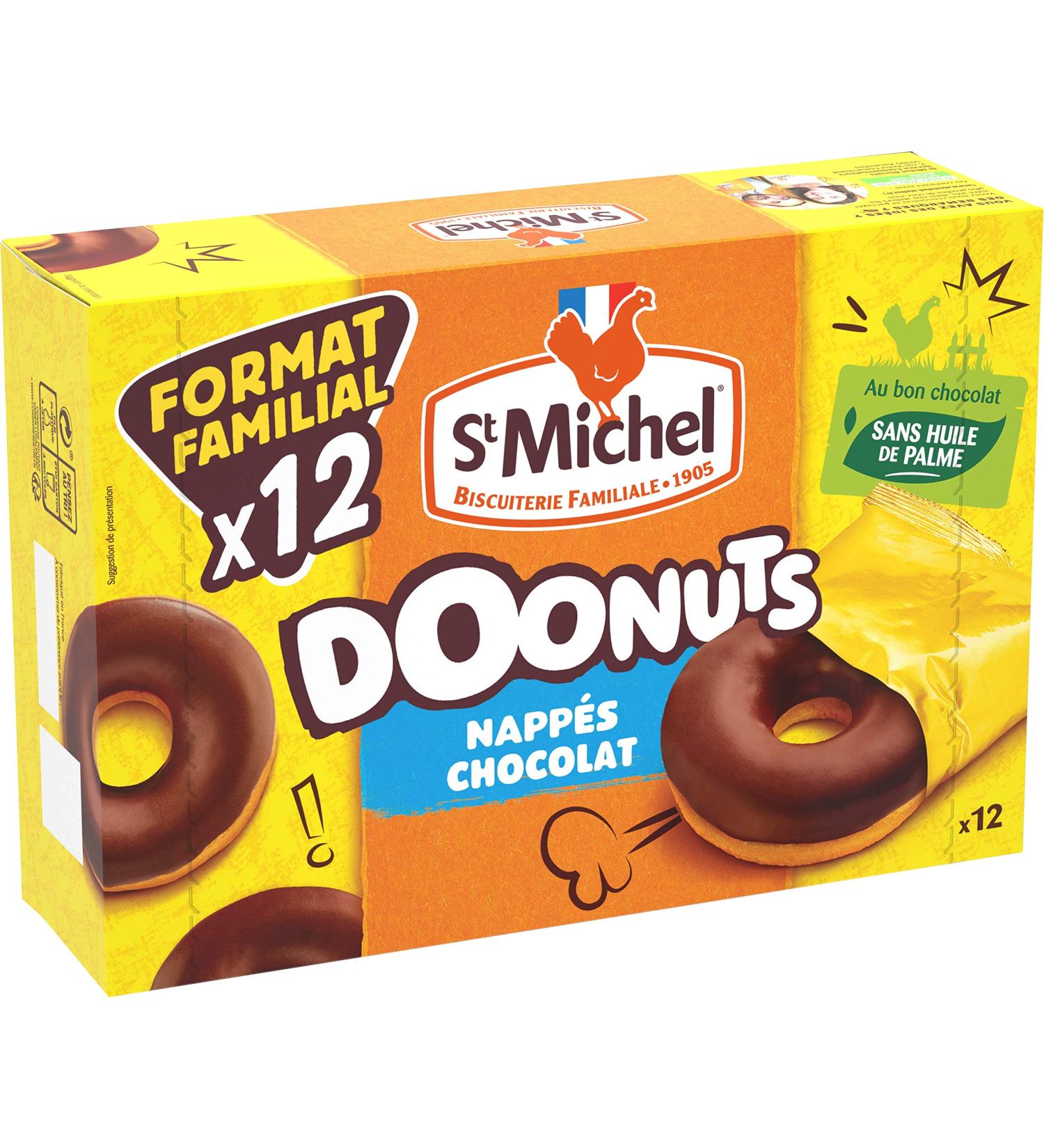  St Michel St Michel Doonuts Good Chocolate Pack of 12 individually wrapped doilies 360g - Buy Online on GoSupps.com