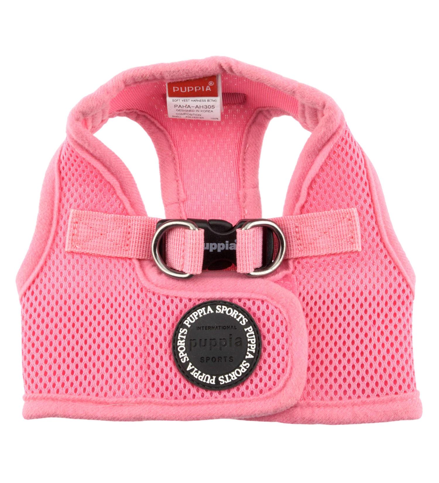 Puppia Dog Harness for Small & Medium Dogs | Soft Vest in Multiple Colors | Atani Pink Puppy Dishes - Buy Online on GoSupps.com