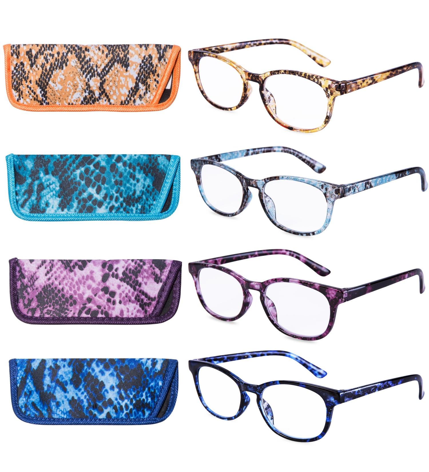 EYEGUARD Women's Reading Glasses 4 Pack +1.25 Multicoloured - Fashionable and Quality Readers - Buy Online on GoSupps.com