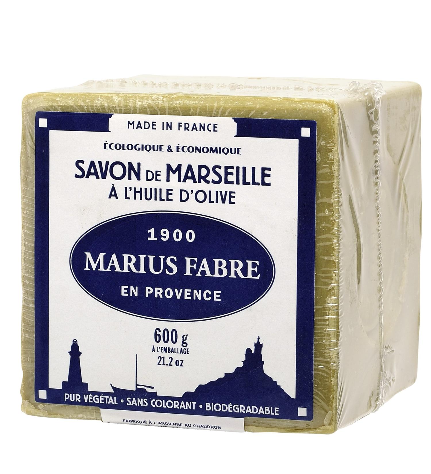Marius Fabre Le Lavoir: 2x 600 g genuine Marseille core soap made from 72% olive oil (cube soap) - Buy Online on GoSupps.com
