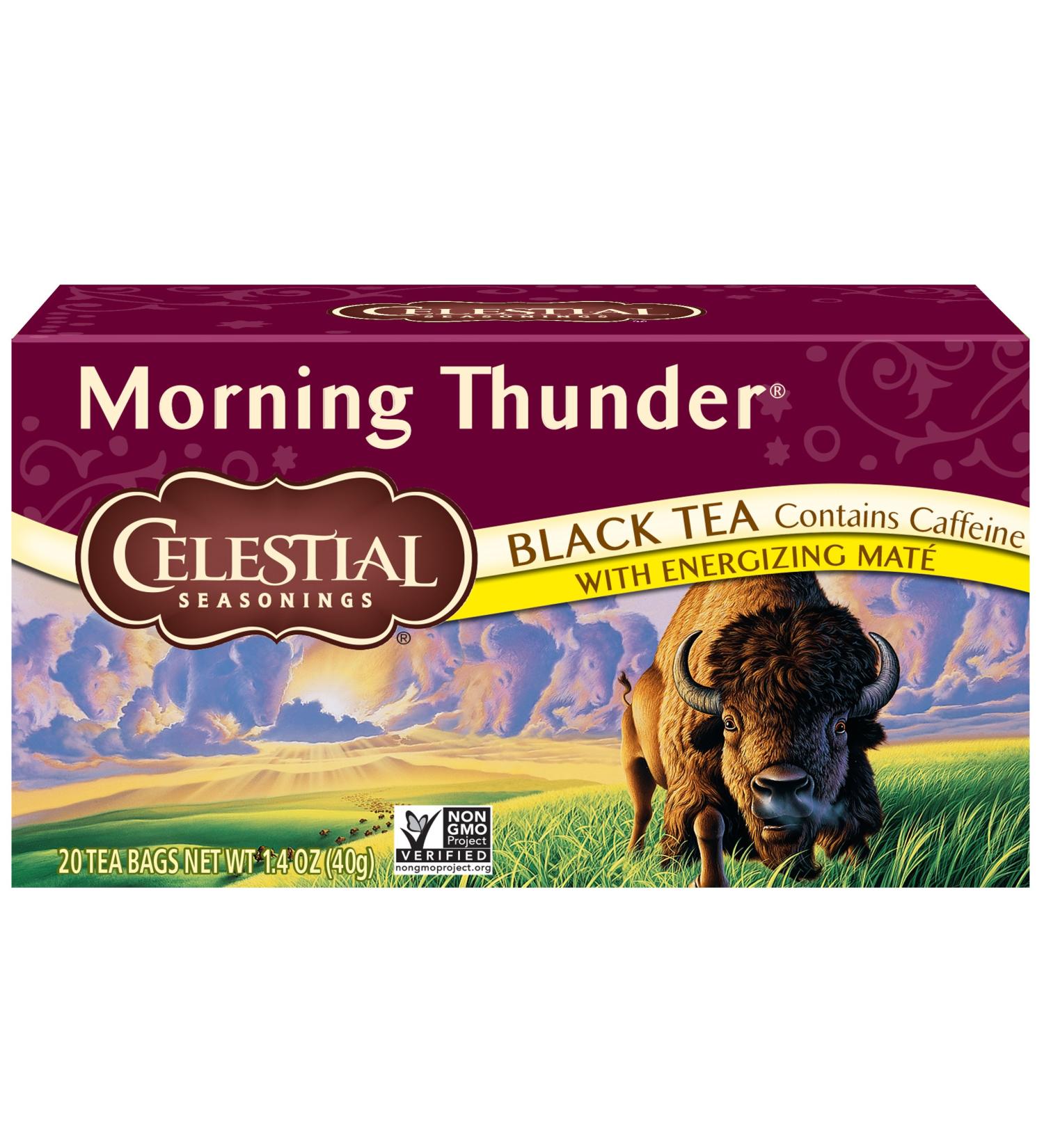 Celestial Seasonings Morning Thunder Tea 20 ct - Buy Online on GoSupps.com