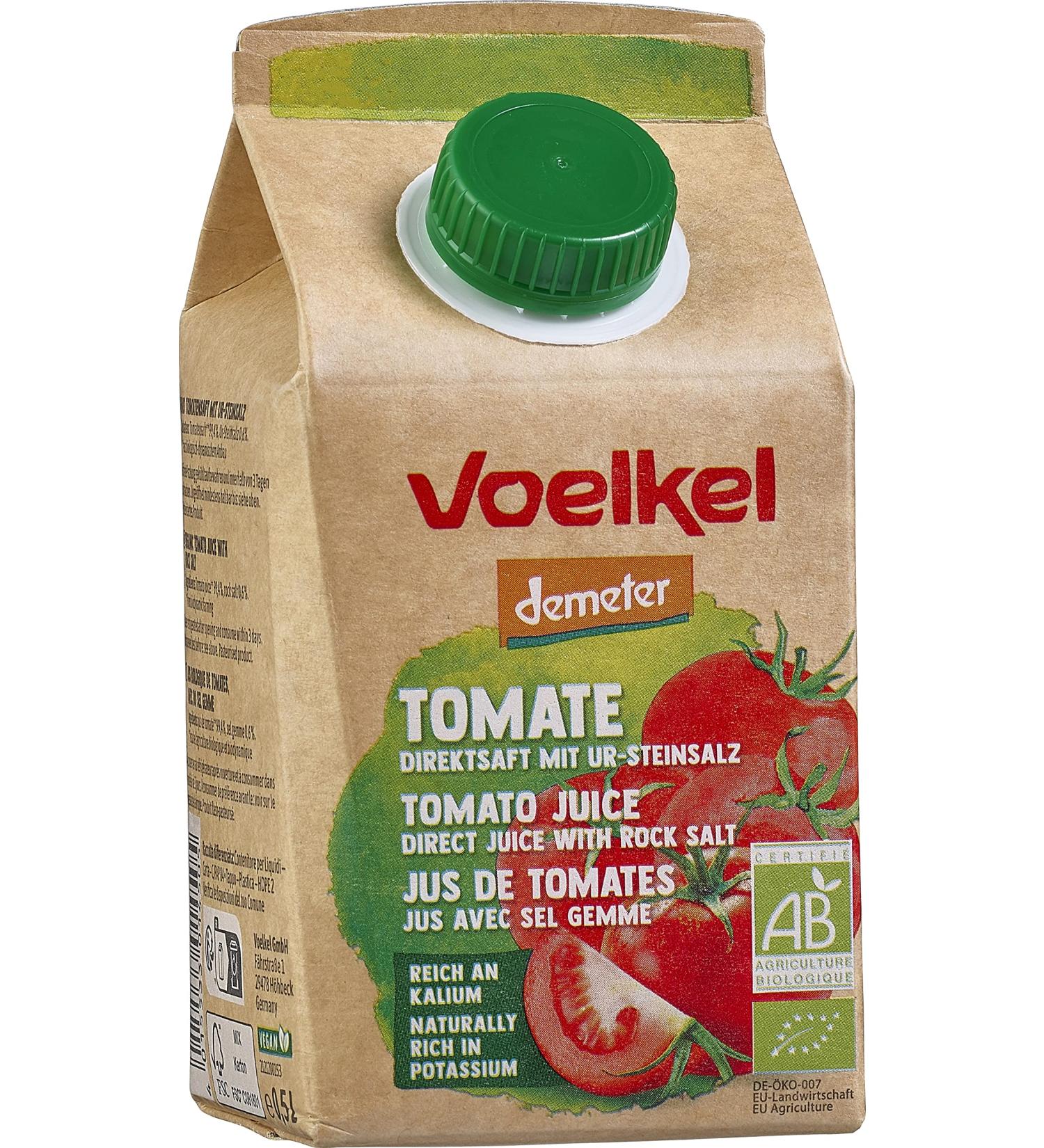 Voelkel Tomato Juice (500 ml) - Organic 500 ml (1 pack)