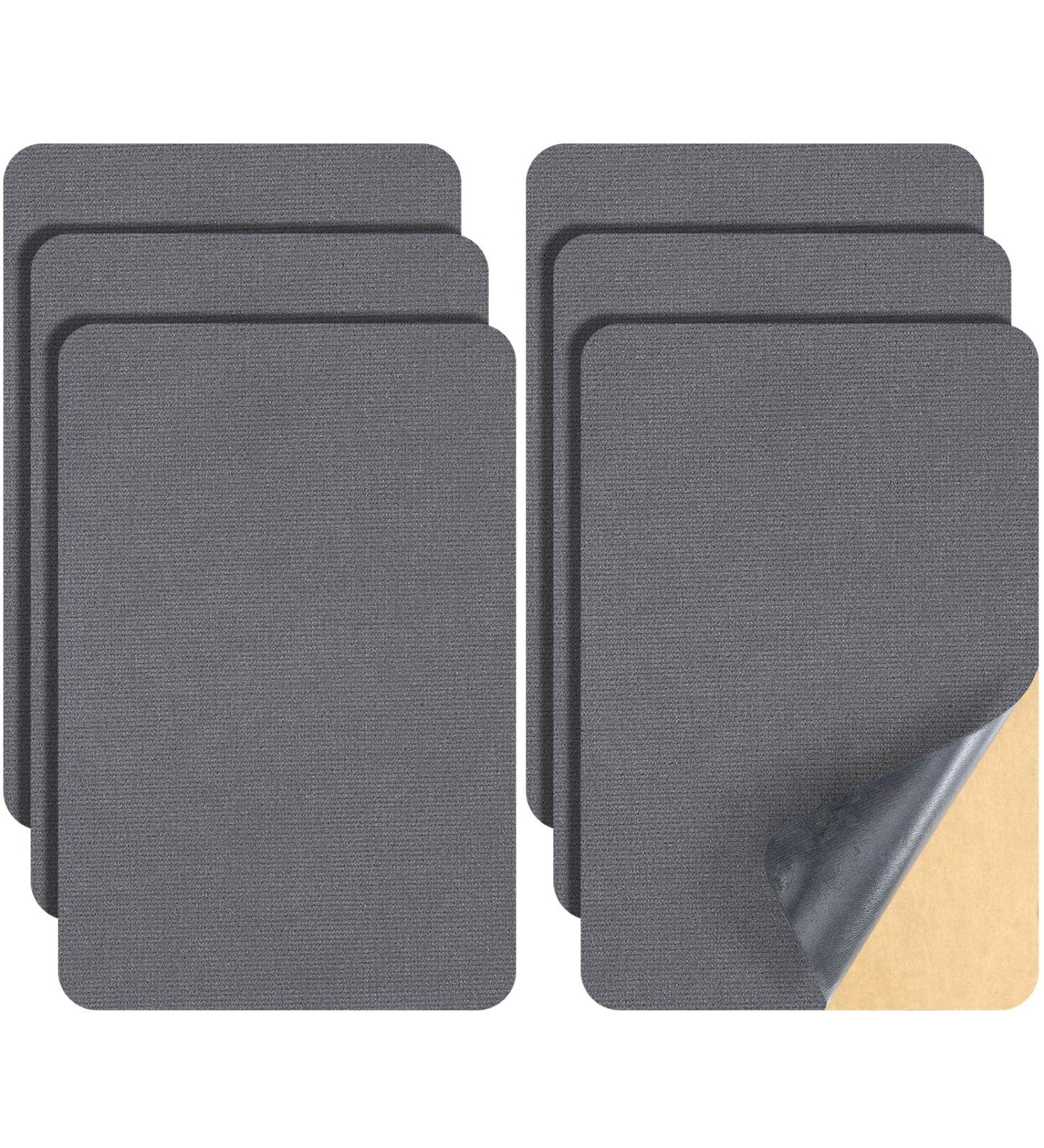 6 Pieces Upholstery Patch Sofa Couch Carpet Scratches Patch Velvet Repair Patch Self Adhesive Flannel Fabric Patch for Furniture Car Seats Jeans Hand Bag Jackets  11.81 x 7.87 Inch (Gray) - Buy Online on GoSupps.com