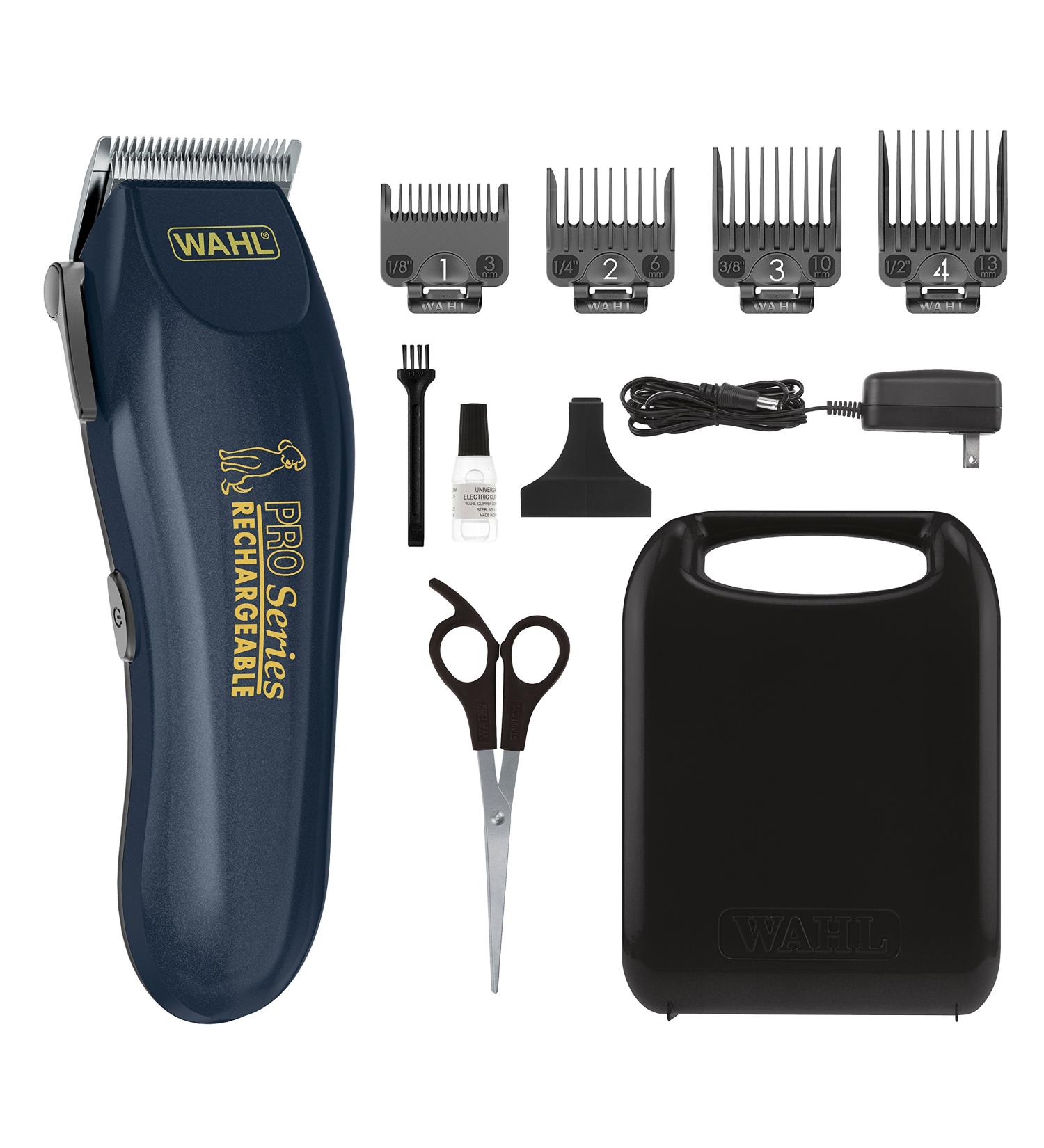 Wahl Lithium Ion Deluxe Pro Series Pet Clipper Grooming Kit 9591-2100 - Low Noise, Heavy Duty Motor for Cordless Trimming/Shaving Dogs - Buy Online on GoSupps.com