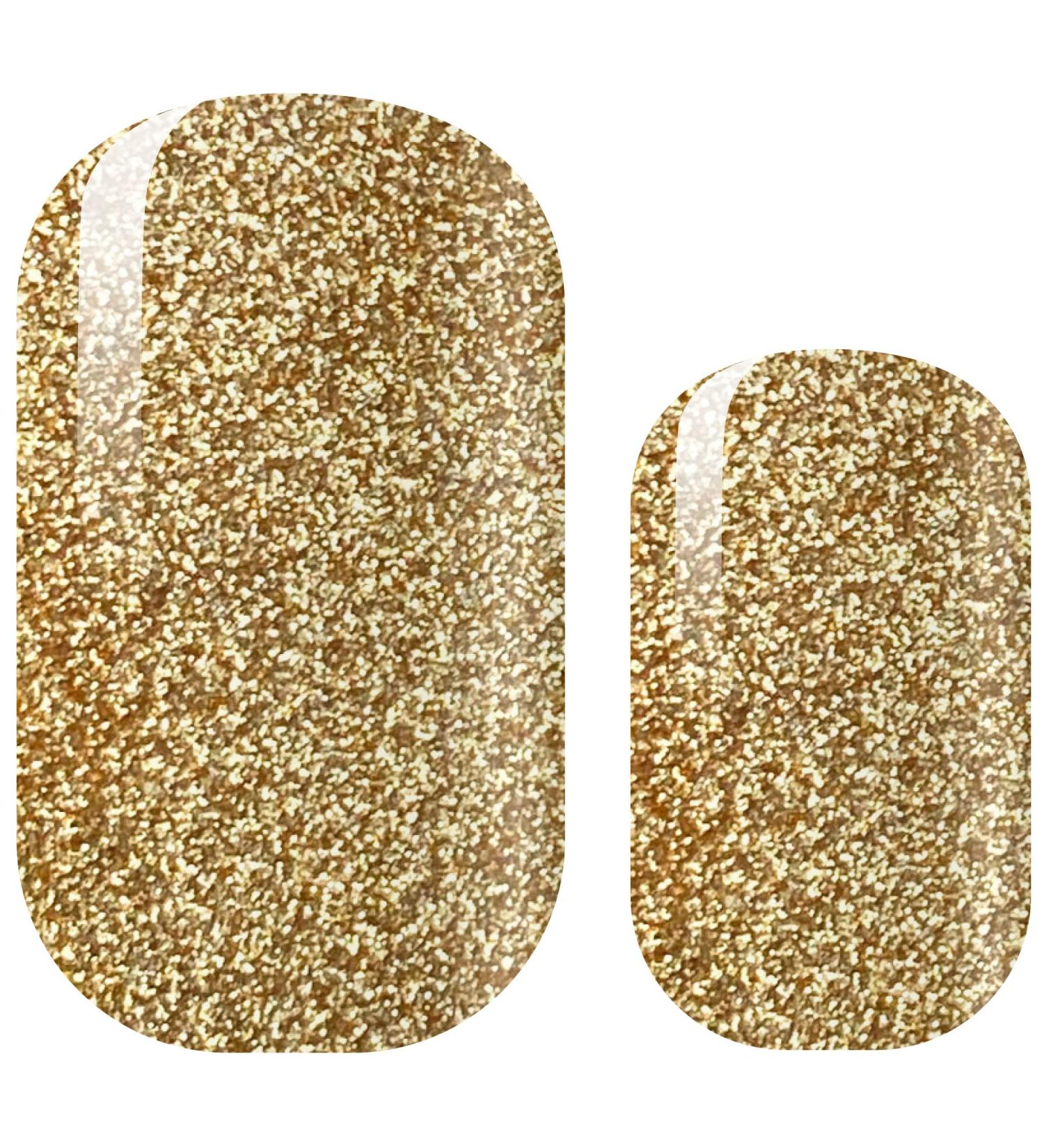 AVOA Beauty Nail Foil - Gold Rush | Long-lasting Gold Glitter Nail Wraps | 16 Self-Adhesive Designs for Stunning Nails - Buy Online on GoSupps.com