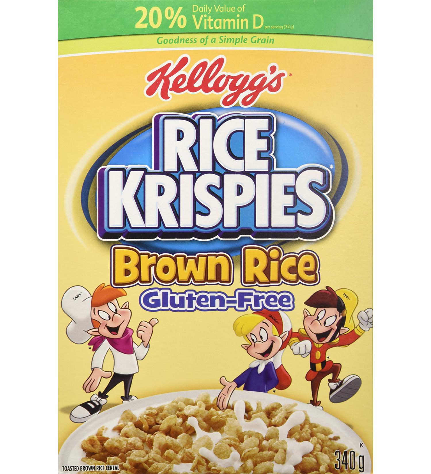 Kellogg's Gluten Free Rice Krispies Cereal - Whole Grain Brown Rice - Buy Online on GoSupps.com