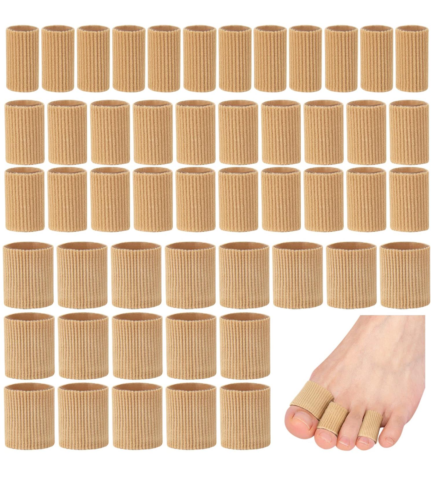 YEAJOIN Soft Gel Toe Sleeve Protectors 42PCS - Toe Cushion Tubes for Bunion, Hammer Toe, Corns, Blisters - 3 Sizes - Toe Spacers for Feet and Fingers - Buy Online on GoSupps.com