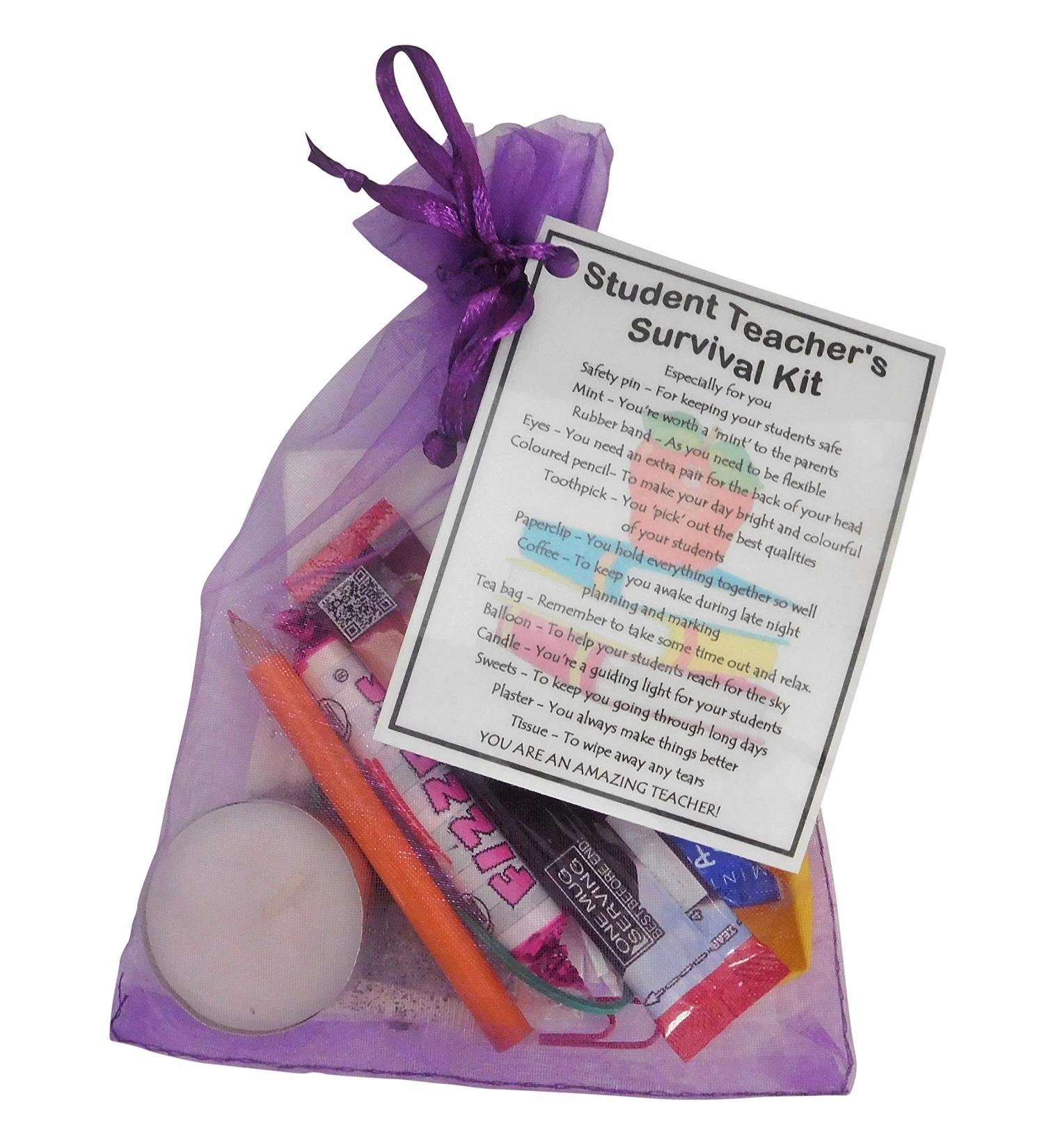 Student Teacher Survival Kit Teacher Gift (Student Teacher gift for Christmas Srudent Teacher Secret Santa funny student teacher gifts thank you trainee teacher gift