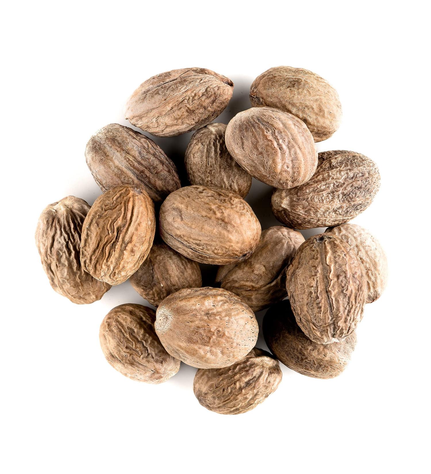 Organic Whole Nutmeg Spice - Premium Myristica Fragrans - 100g - Buy Online on GoSupps.com