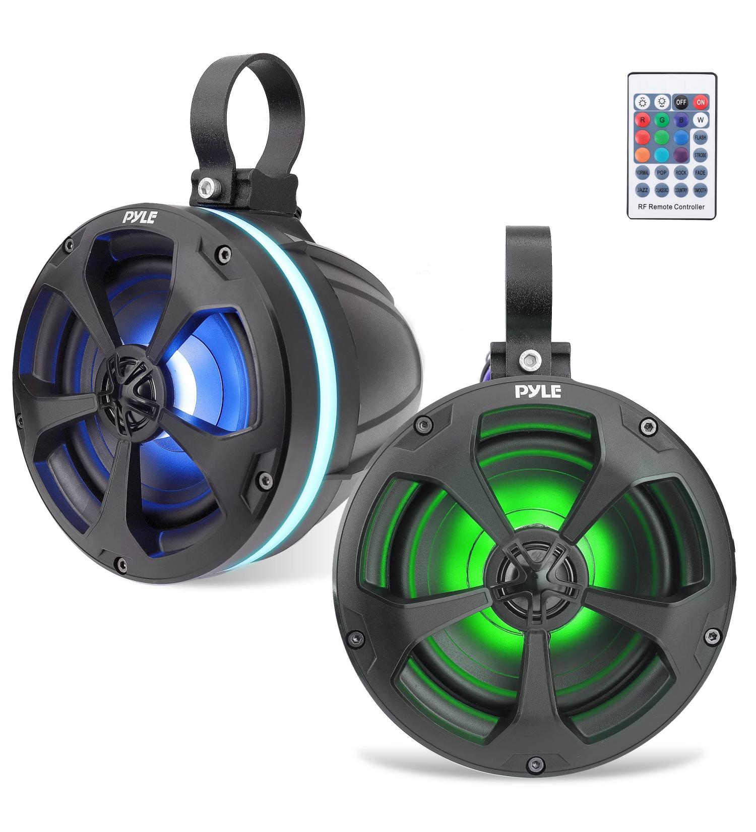 Pyle PLUTV55BTR 5.25 1000W Waterproof Off Road Speakers with RGB Light - Marine Grade Wakeboard Tower Speakers for ATV/UTV Jeep Boat - Buy Online on GoSupps.com