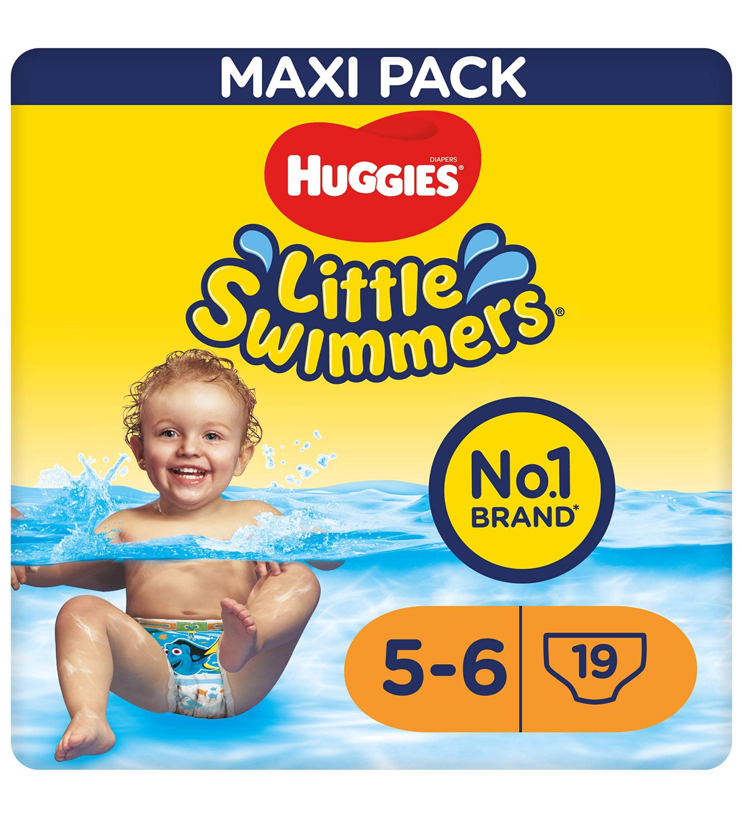 Huggies Little Swimmers Swim Diapers Size 5/6 (12-18 kg) - 19 Pack | Best Swim Diapers for Babies | International Shipping Available - Buy Online on GoSupps.com
