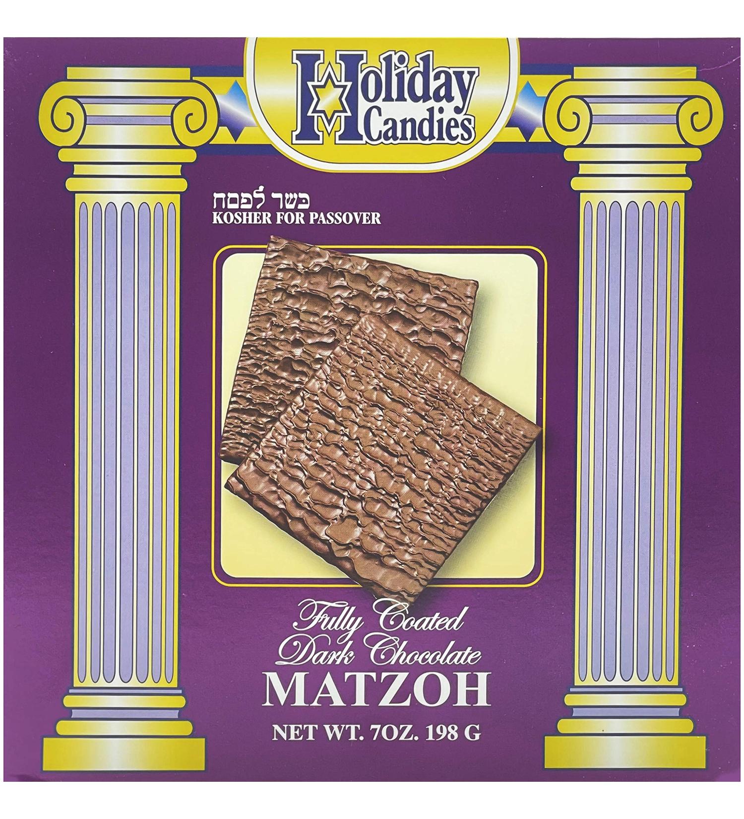 Kosher For Passover Matzah Dark Chocolate Covered Matzo, 7 oz 7 Ounce (Pack of 1)