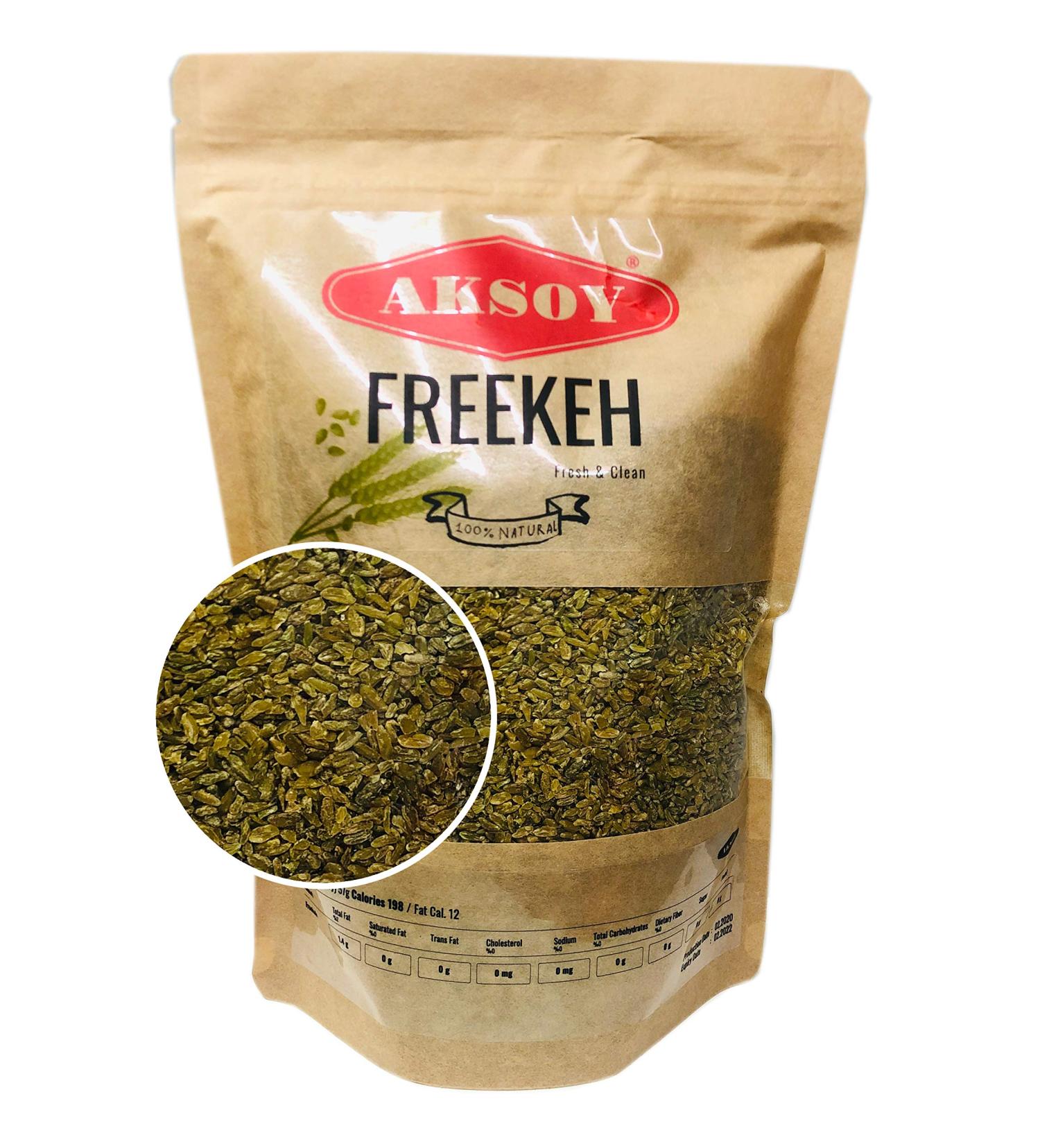 Aksoy Wholefoods Whole Grain Freekeh 1.25KG 1.25 Kilograms - Buy Online on GoSupps.com