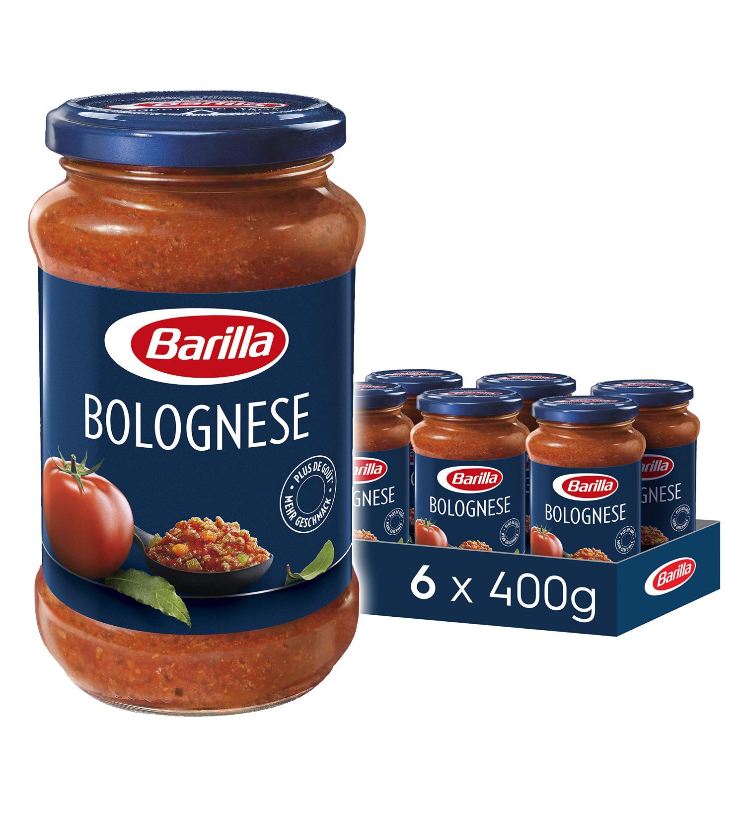 Barilla Pasta Sauce Bolognese - 6 Pack (6 x 400g) | Authentic Italian Flavor | International Shipping Available - Buy Online on GoSupps.com
