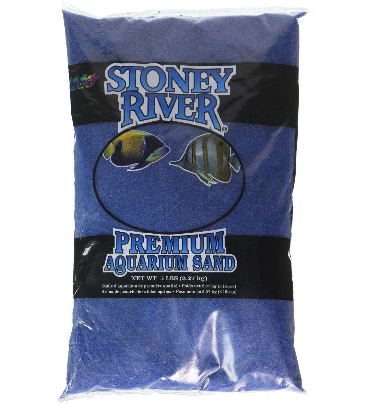 Spectrastone Stoney River Blue Aquatic Sand Freshwater and Marine Aquariums 5-Pound Bag - Buy Online on GoSupps.com