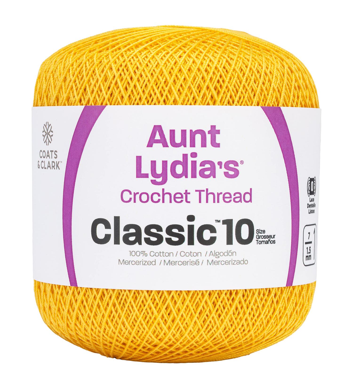 Coats Crochet Classic Thread - Golden Yellow - 2 oz - 1 Pack - Buy Online on GoSupps.com