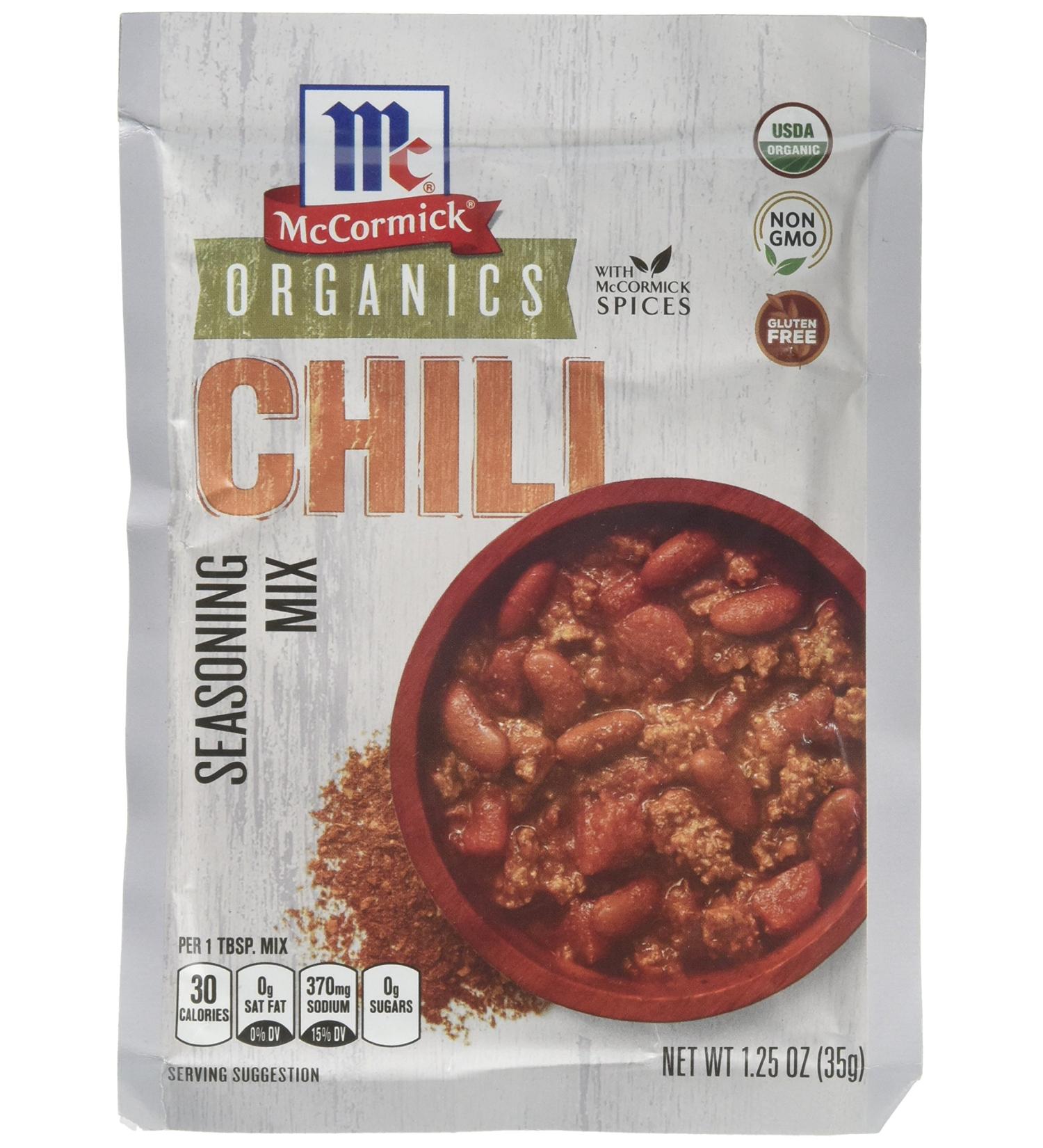 McCormick Organic Gluten Free Chili Seasoning 1.25oz (Pack of 6) - Buy Now! - Buy Online on GoSupps.com