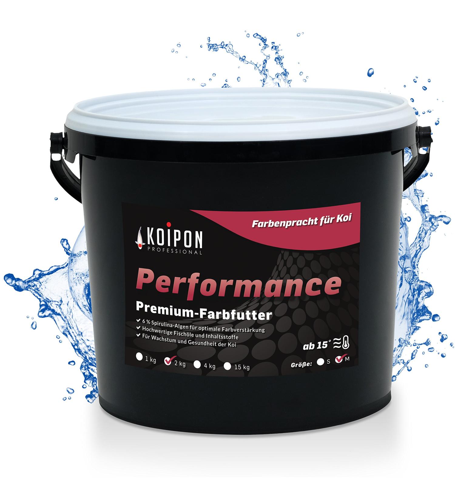 Koipon Performance Summer Koi Food 2kg - 6% Spirulina Floating Pellets for Pond & Goldfish - Premium Color Enhancer - Buy Online on GoSupps.com