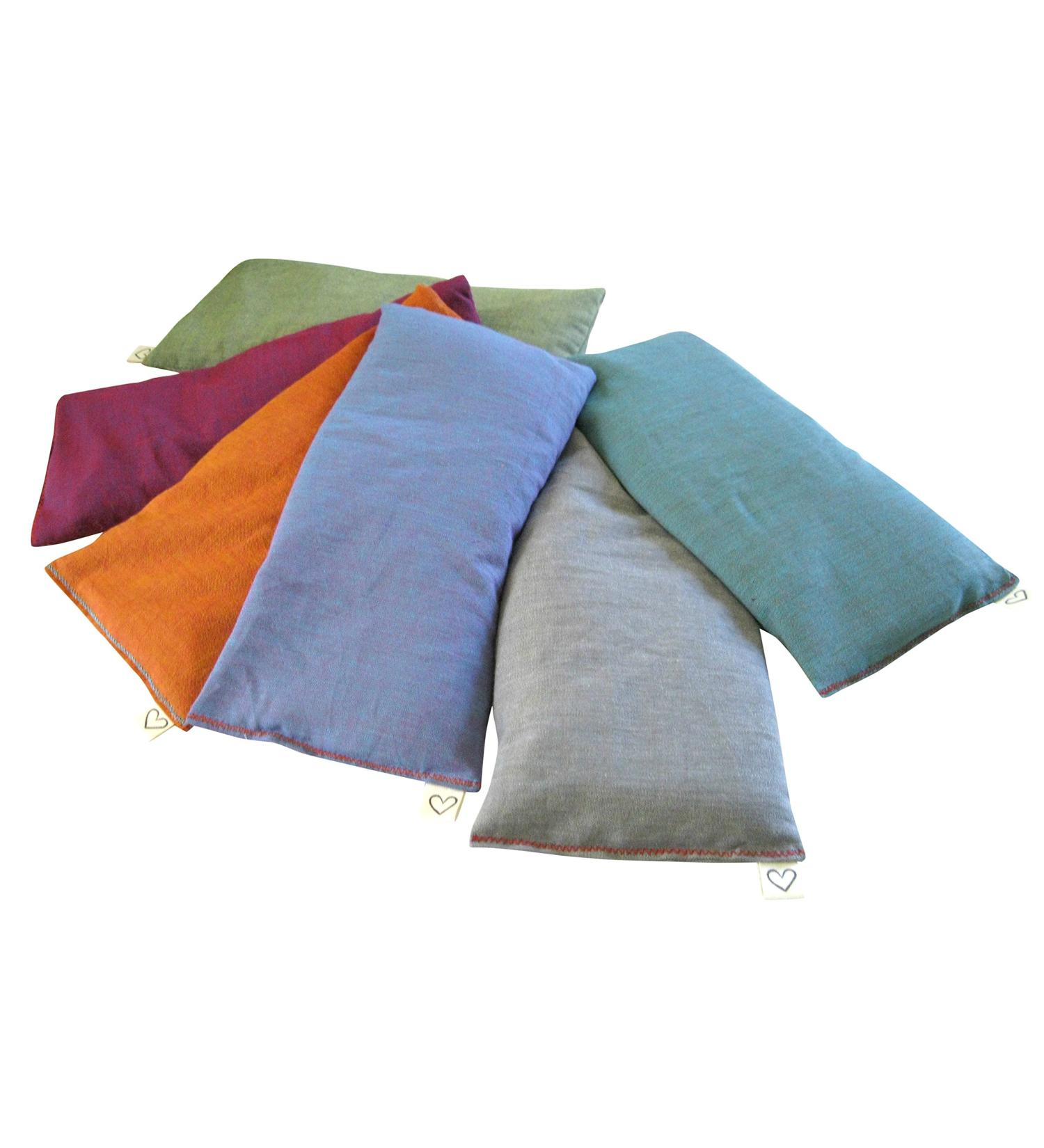 Scented Lavender Eye Pillows (Pack of 6) - 4x8.5 - Soft Cotton - Weighted for Relaxation - Yoga, Massage, Sleep - Teal, Purple, Gray, Lilac - Buy Online on GoSupps.com