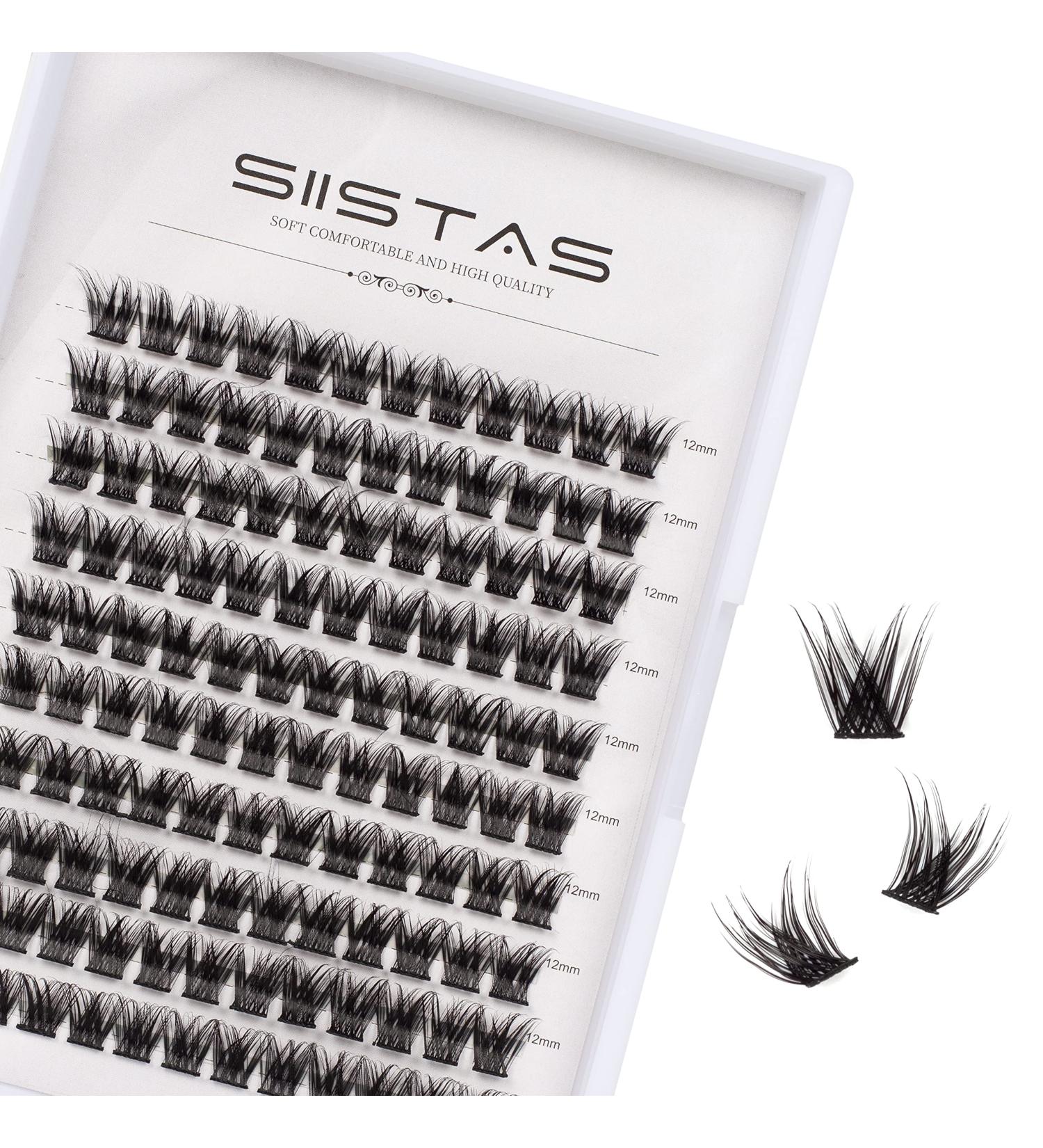Individual Cluster Lashes D Curl 12mm - DIY Eyelash Extensions for Natural & Mega Styles at Home - Buy Online on GoSupps.com