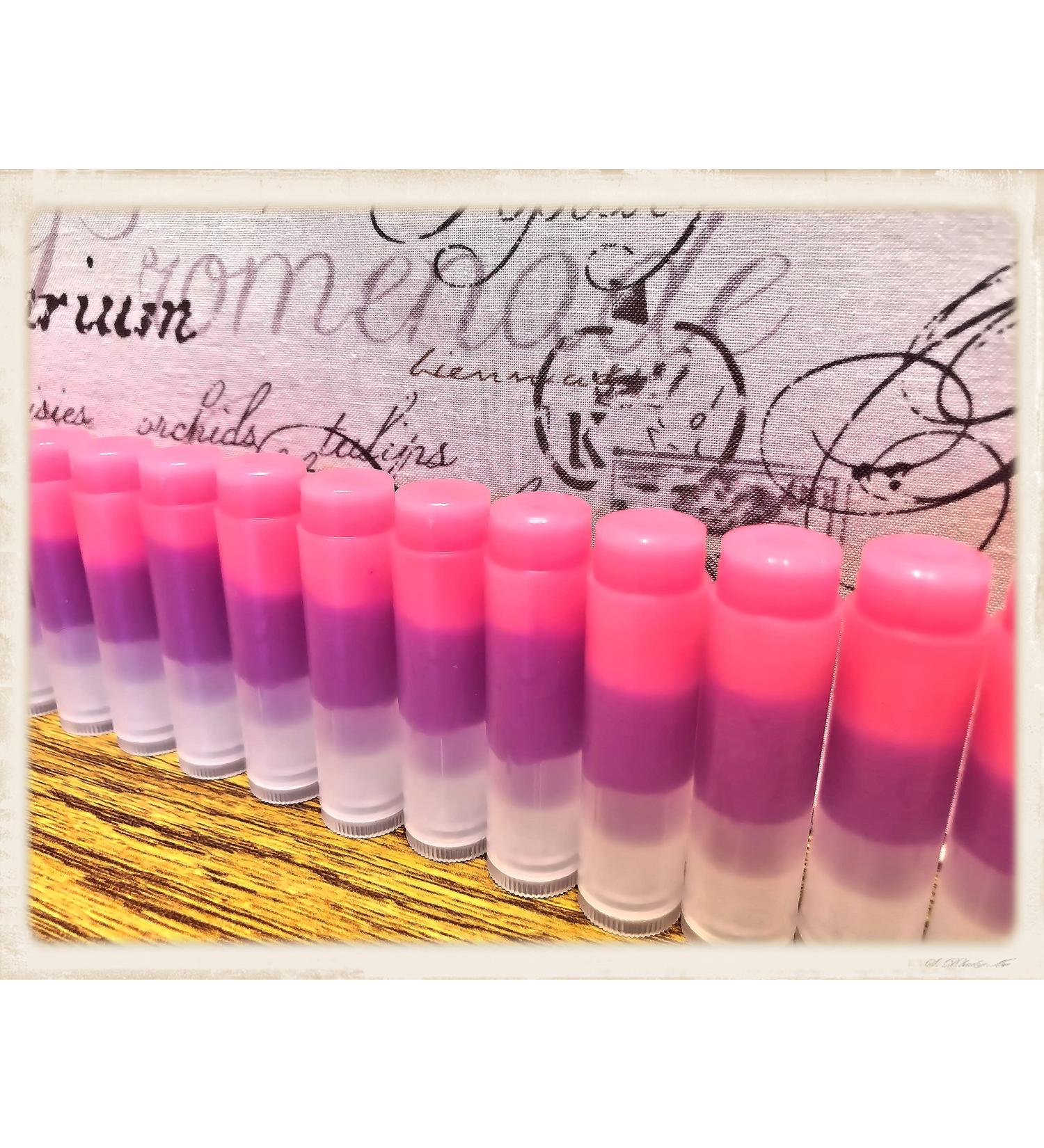 Bulk Handmade Strawberry & Cotton Candy Lip Balms - Pink & Purple Flavors (20 Count) | Worldwide Shipping - Buy Online on GoSupps.com