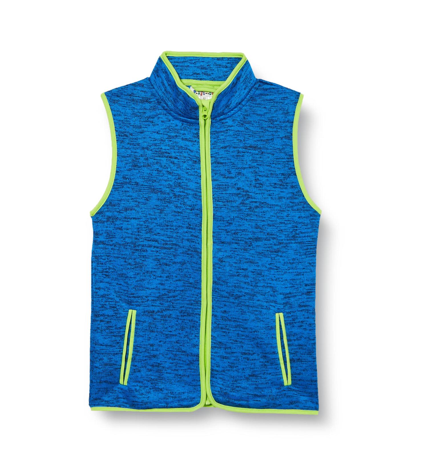 Playshoes Unisex Kid's Blue Knitted Fleece Vest - Size 140 | Outdoor Top - Buy Online on GoSupps.com