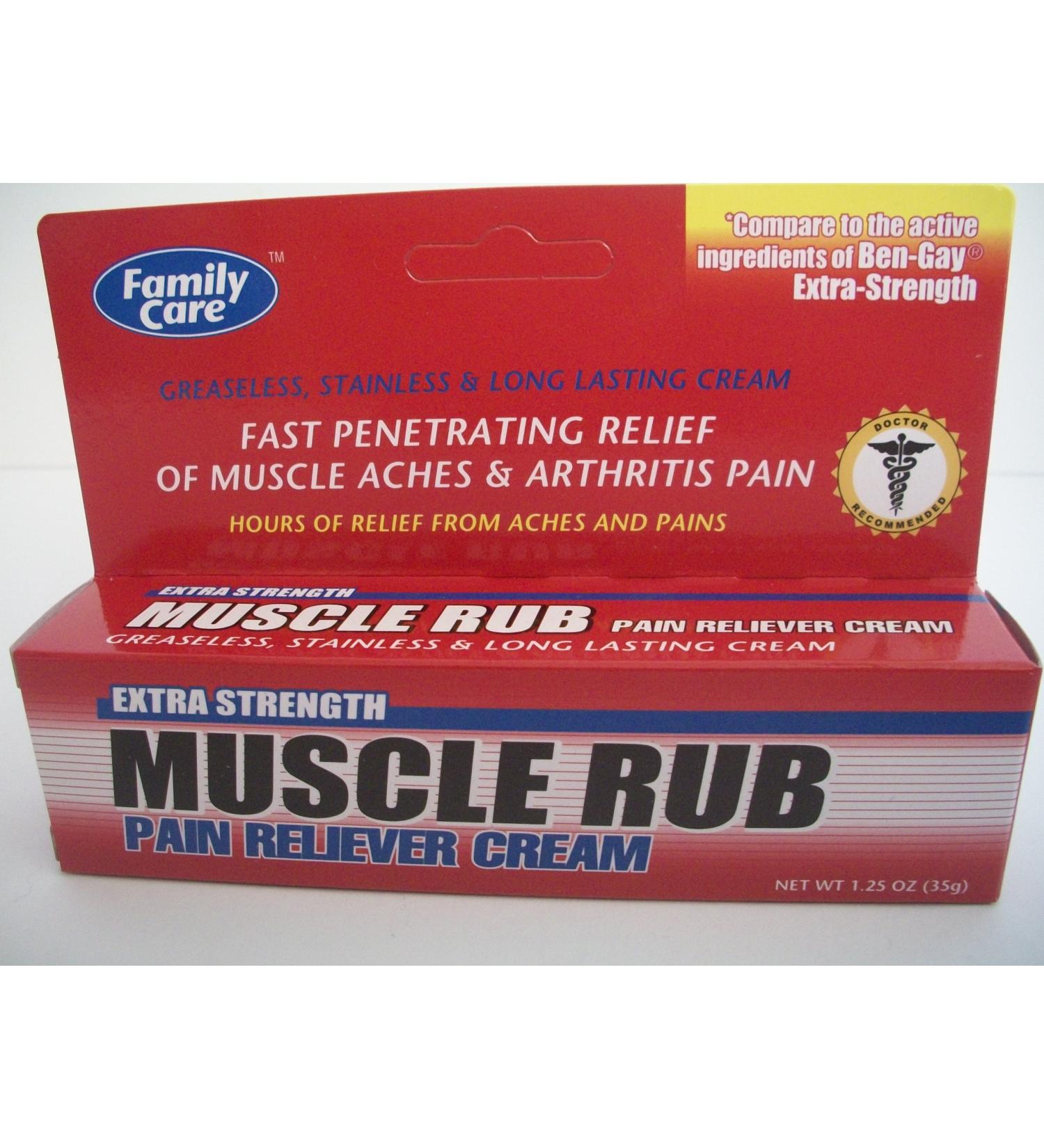 Extra Strength Muscle Rub Pain Reliever Cream 1.25oz