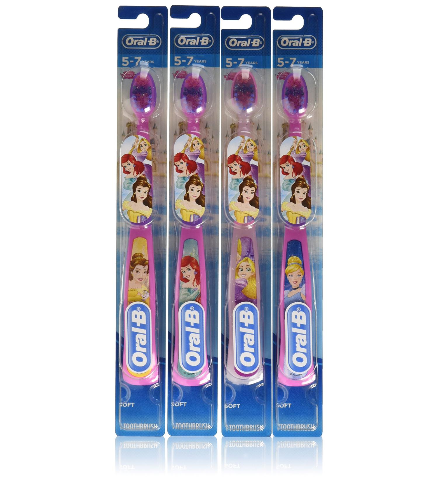 Oral-B Kids Disney Princess Manual Toothbrush 6 Count - Soft Bristles - Buy Online on GoSupps.com