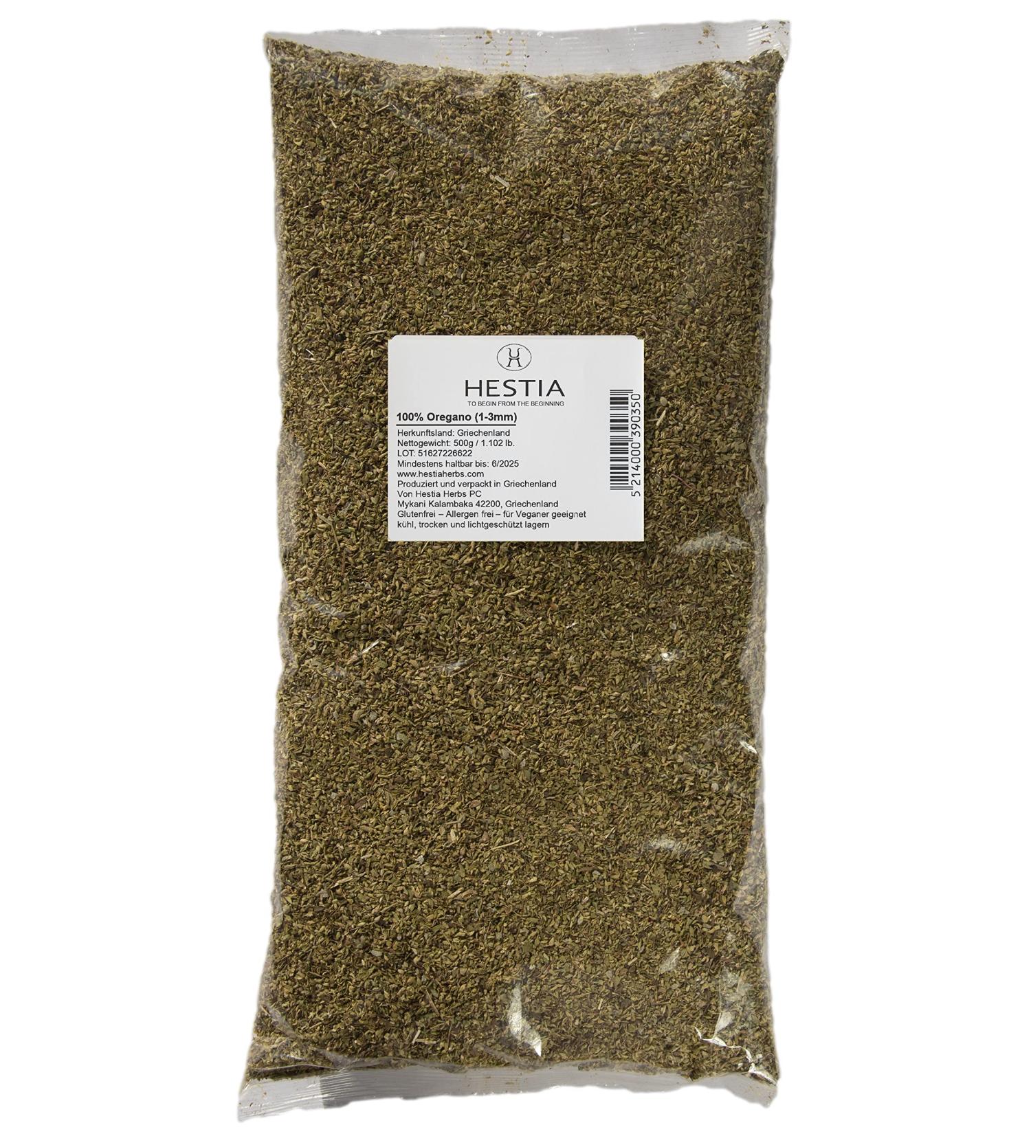 Hestia Herbs Greek Dried Oregano 500g | Allergen Free Vegan & GMO Free | Premium International Shipping - Buy Online on GoSupps.com