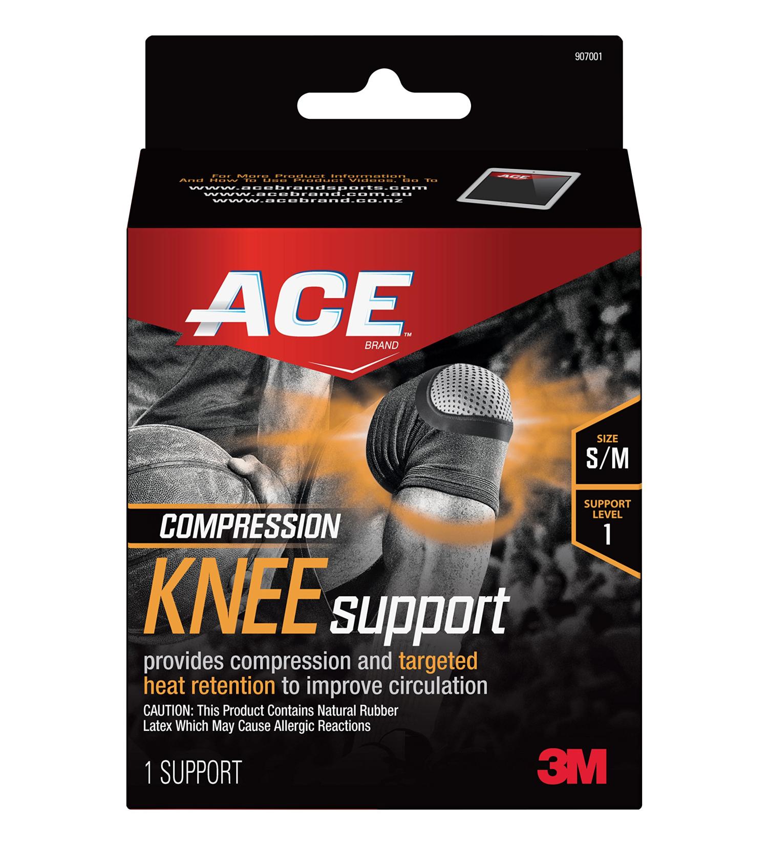 Ace Compression Knee Support - Small/Medium | Pain Relief & Injury Recovery - Buy Online on GoSupps.com
