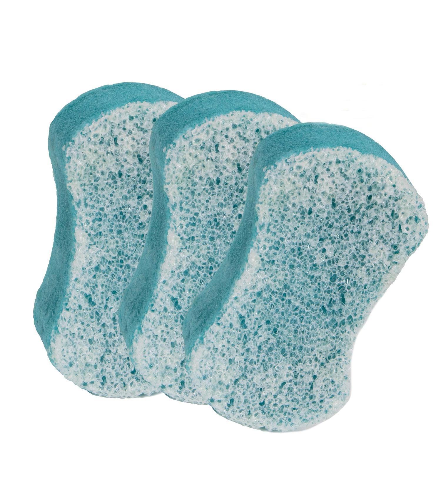 Spongeables Exfoliating Body Wash In a Sponge Moisturizer and Exfoliator Contains Avocado Oil and Vitamin E Sea Salt 3 Count Exfoliating 3.5 Ounce (Pack of 3)