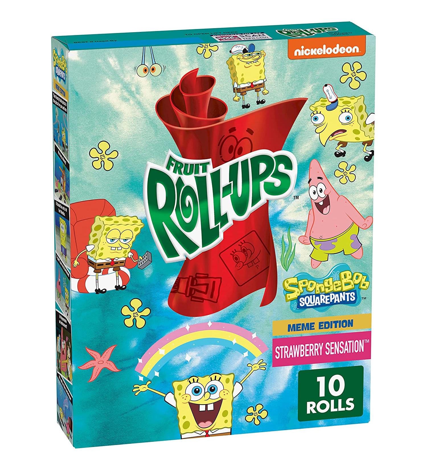 Betty Crocker Fruit Roll-Ups Strawberry Sensation 5 oz - Pack of 10 | Delicious Fruit Snacks - Buy Online on GoSupps.com