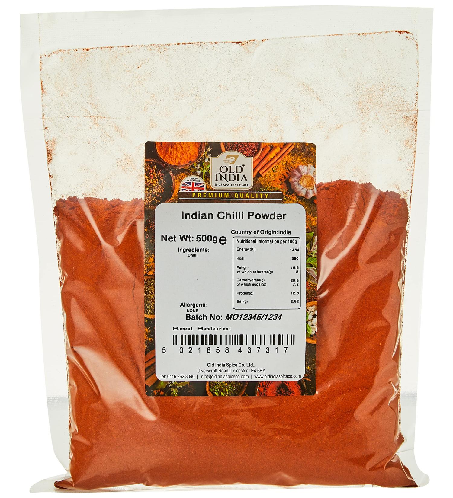 Old India Indian Chilli Powder 500g - Authentic Spice Blend for Culinary Delights - Buy Online on GoSupps.com