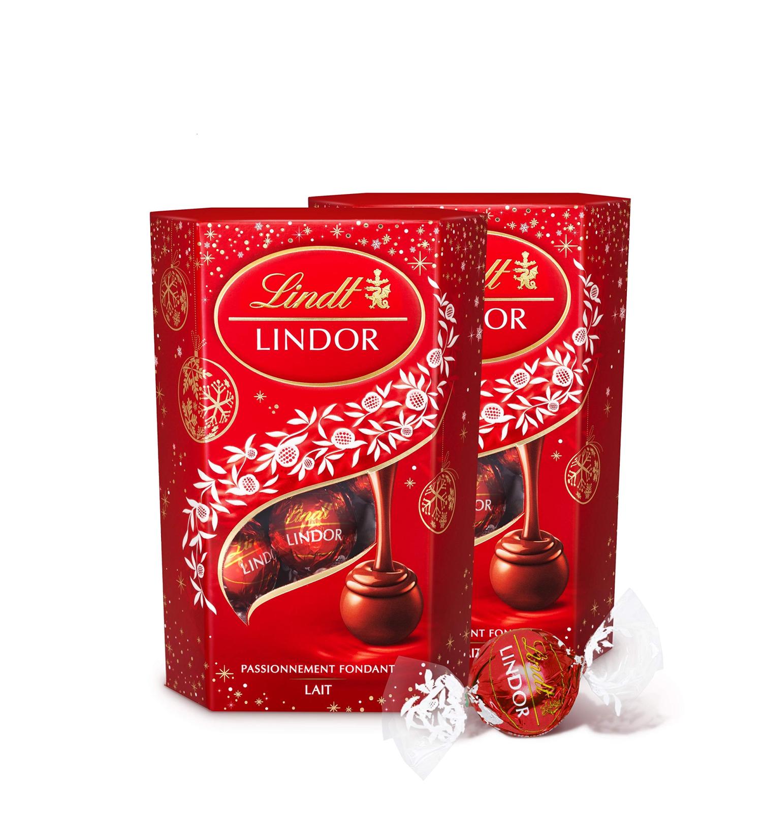 Lindt - Lindor Christmas Edition Milk Cornet - 200 g Pack of 2 - Buy Online on GoSupps.com