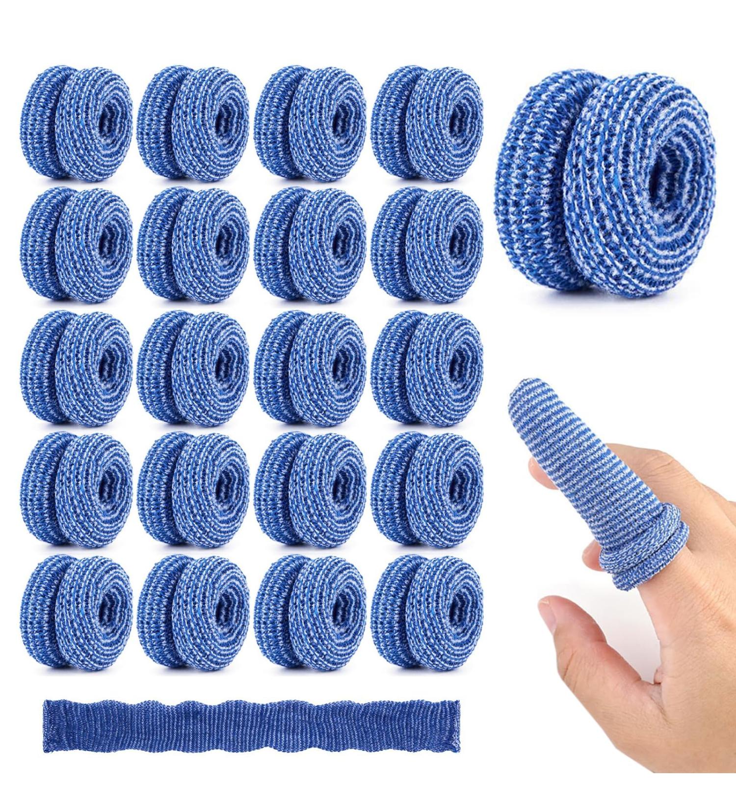 20 Pcs Blue Finger Bandages for Work & Kitchen - Thumb & Finger Protection - One Size - Buy Online on GoSupps.com