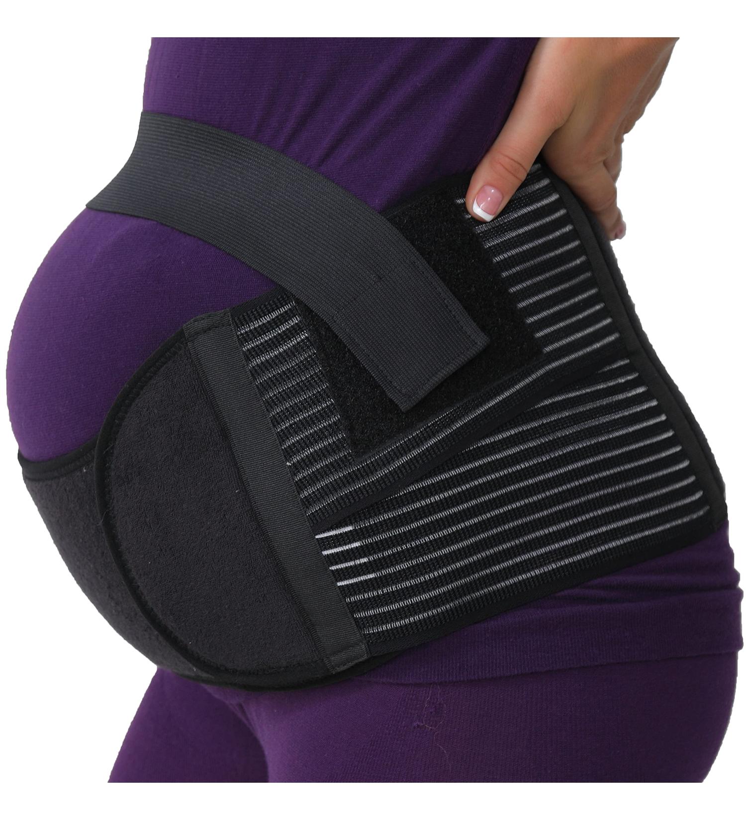 Neotech Care Maternity Pregnancy Support Belt - Back Abdomen Belly Band (Size S, Charcoal Black) - Buy Online on GoSupps.com
