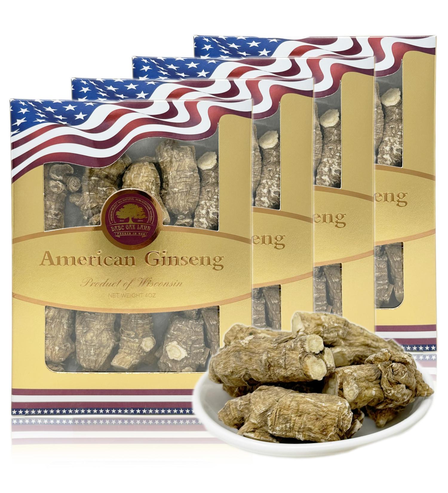 DOL Hand Selected Cultivated Wisconsin American Ginseng Pearl Ginseng / - in Box. (Large 4oz/Box*4) Main Root 16 Oz - Buy Online on GoSupps.com
