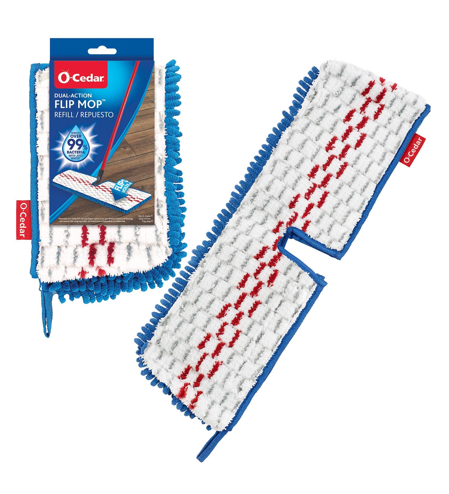 O-Cedar Dual-Action Microfiber Flip Mop Refill - Replace and Refresh Your Mop Easily - Buy Online on GoSupps.com