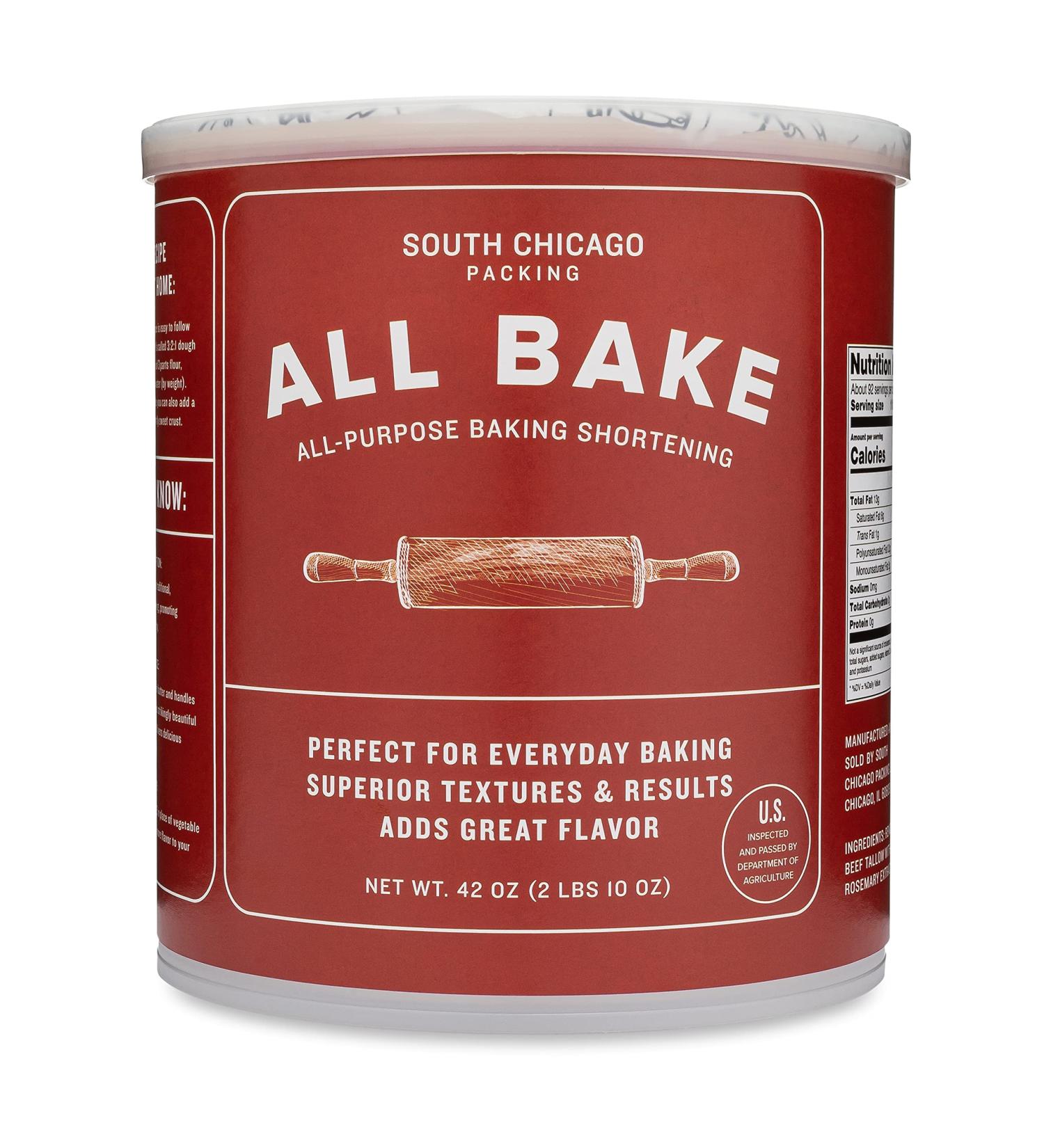 South Chicago Packing All Bake 42 oz. All Natural Specialty Baking Shortening - Buy Online on GoSupps.com