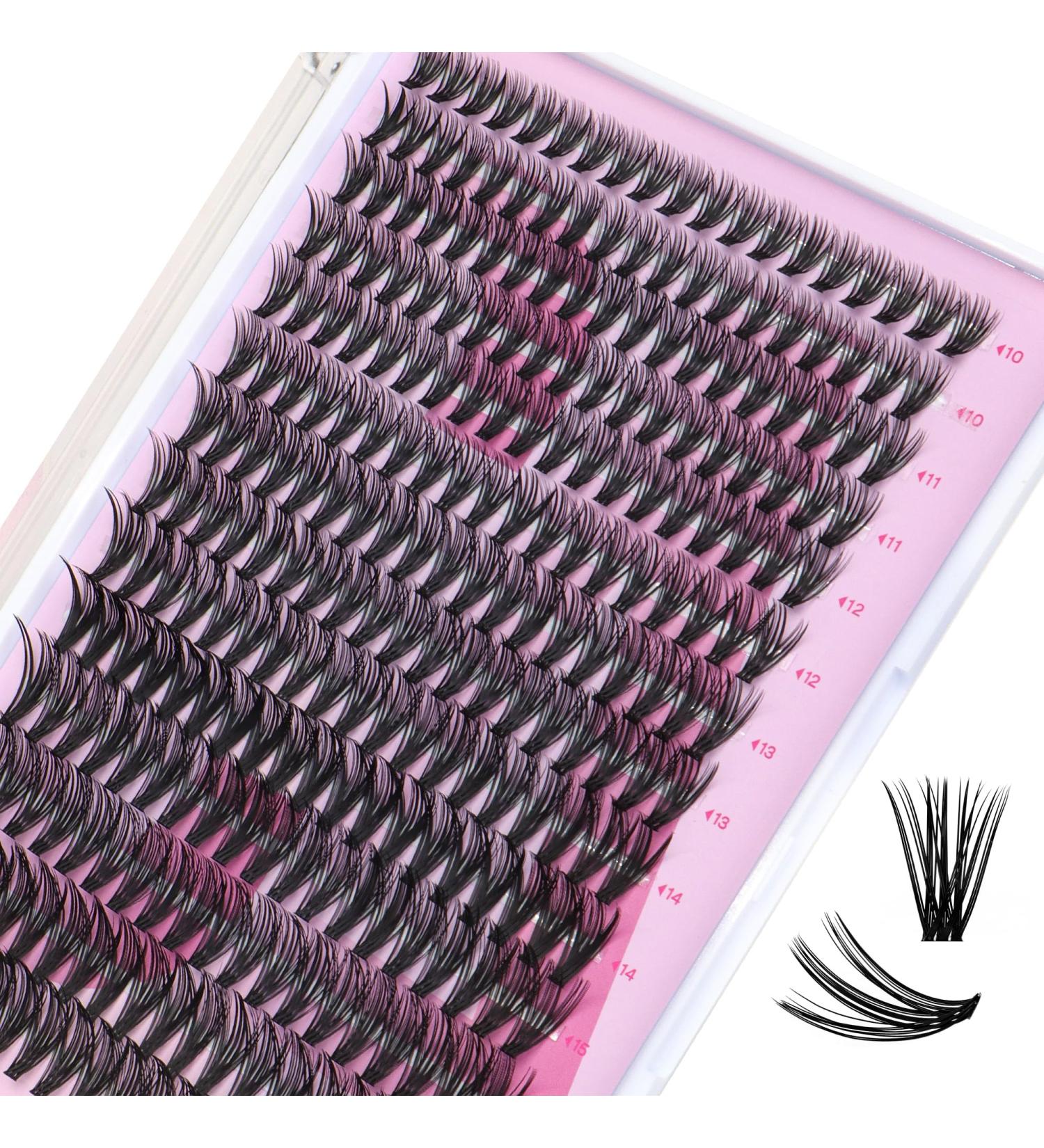 Calailis 280 PCs DIY Cluster Eyelashes - 0.07-30D d Curl Individual Extensions for Volume Eyelash Looks at Home - Buy Online on GoSupps.com
