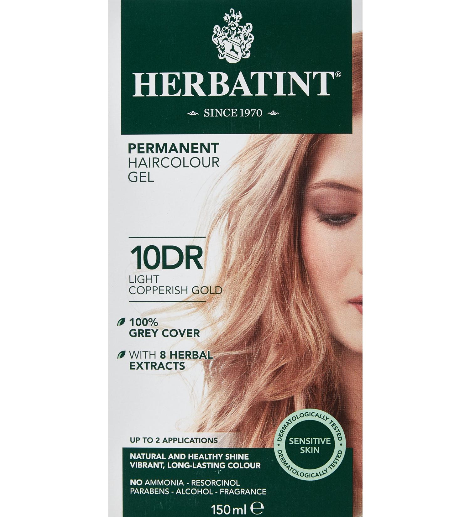 Herbatint 10DR Light Copperish Gold Hair Dye - Natural & Vibrant Color - Buy Online on GoSupps.com