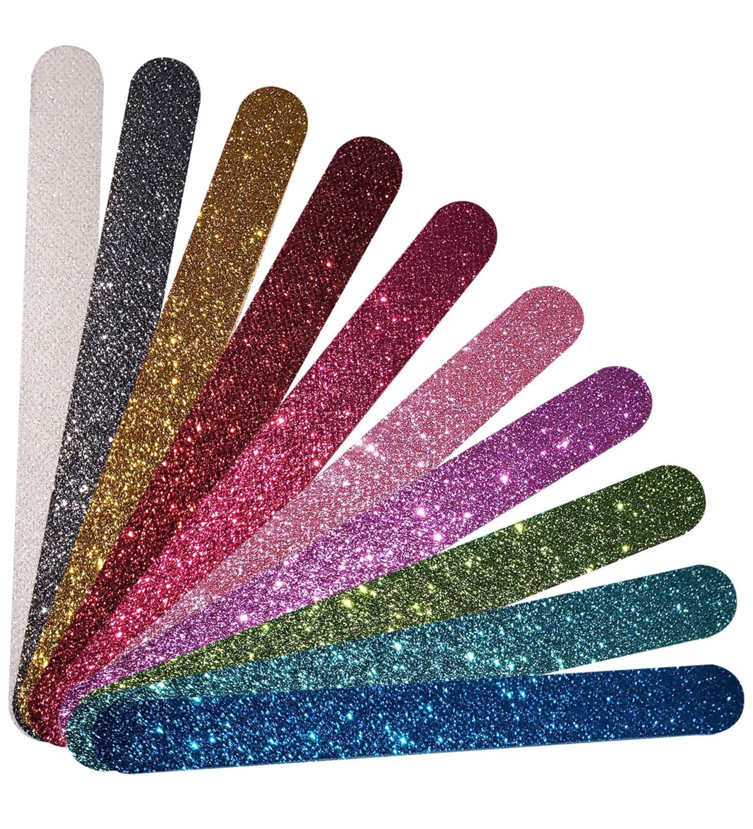 P2P Colorful Nail File Strips - Double Sided Nail Buffers for Manicure and Pedicure - Shaping and Smoothing Toenails and Fingernails (Regular 10) - Buy Online on GoSupps.com