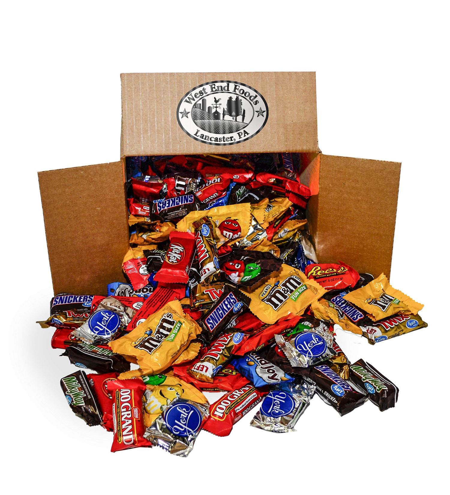 Chocolate Candy Assortment Bundle - Reese's, Milky Way, Snickers, Twix, Kit Kat, Almond Joy, York, 100 Grand - 5.6 lb Bag - Buy Online on GoSupps.com
