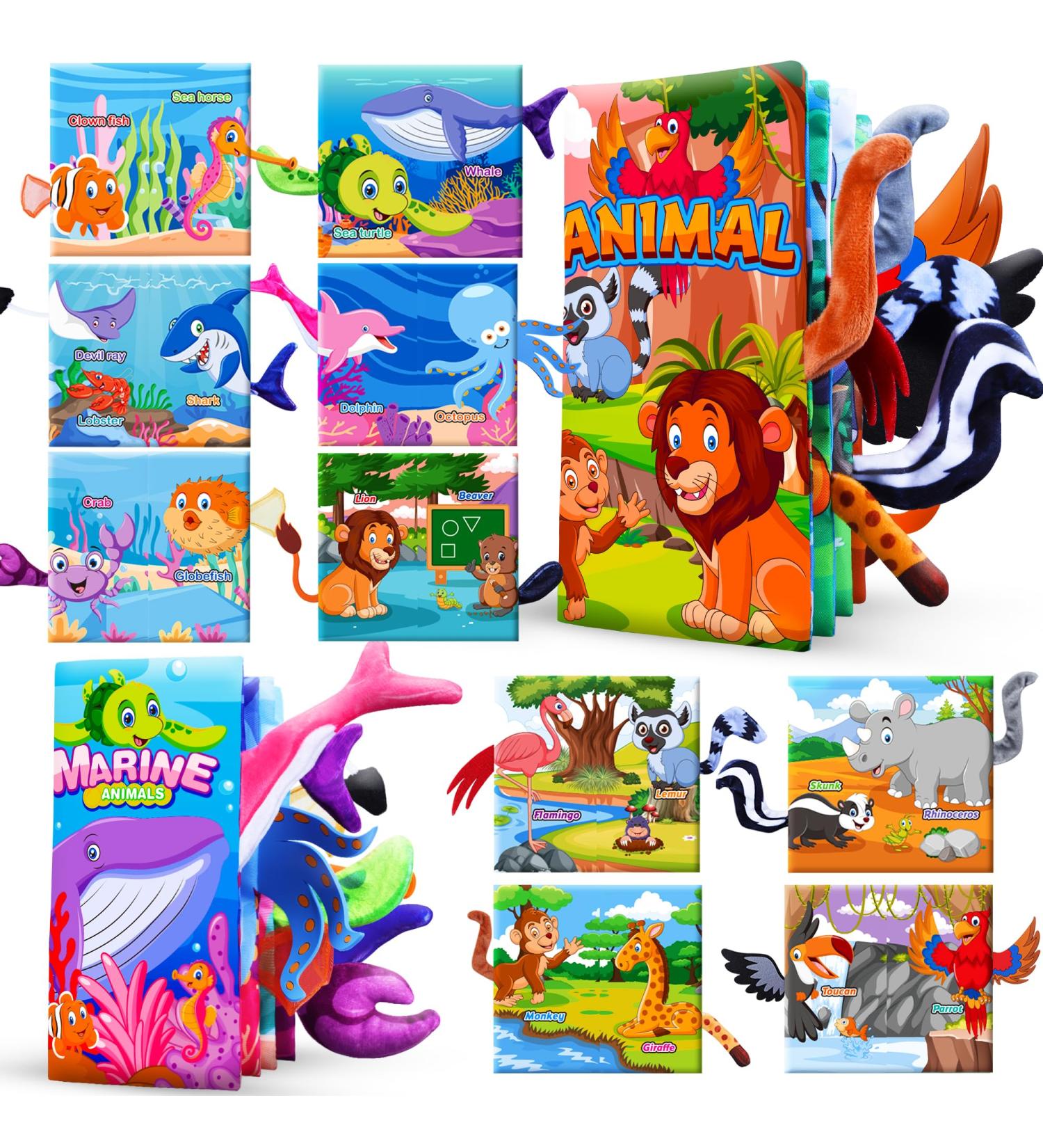 Sensory Toys Bundle for Newborns & Infants | Soft Activity Book & Crinkle Paper Bath Toys | Perfect Gift for Baby Boys & Girls (0-12 Months) - Buy Online on GoSupps.com