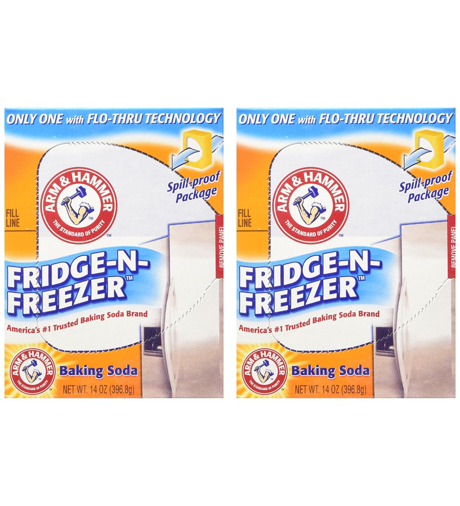 Arm & Hammer Baking Soda Fridge-N-Freezer Pack - 14 oz (2 Pack) | Odor Absorber - Buy Online on GoSupps.com