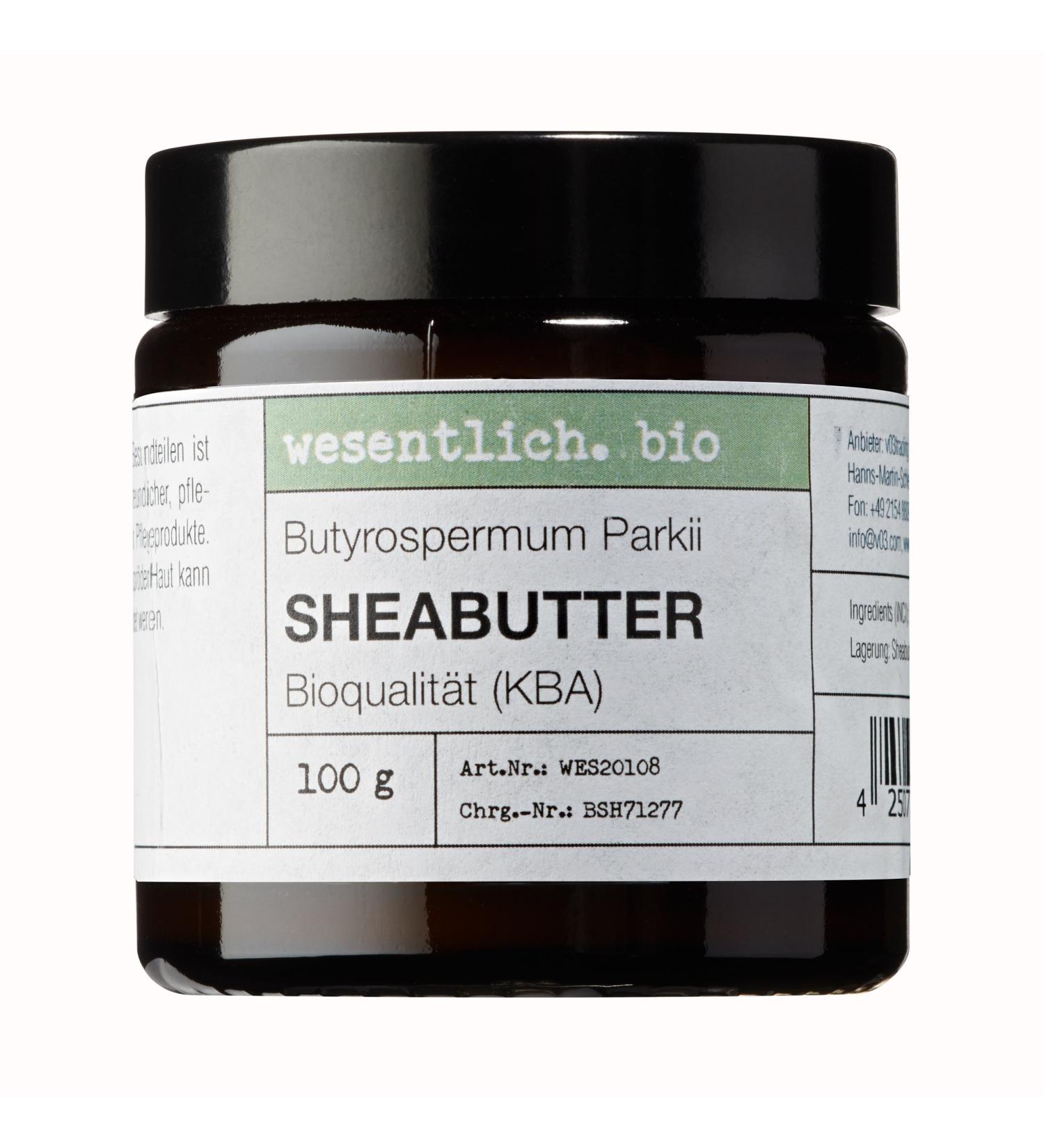 Organic Shea Butter 100g - 100% Pure Natural Product in Glass Jar | Essential for Skin & Hair | International Shipping - Buy Online on GoSupps.com